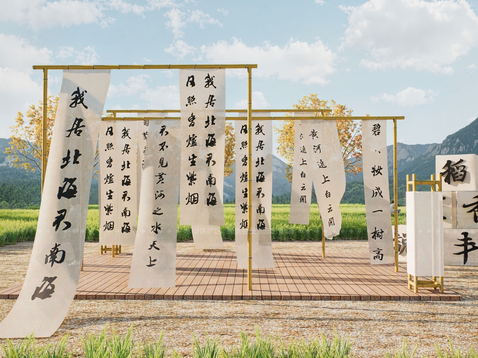 新中式亭子SU模型下载【ID:1196736887】