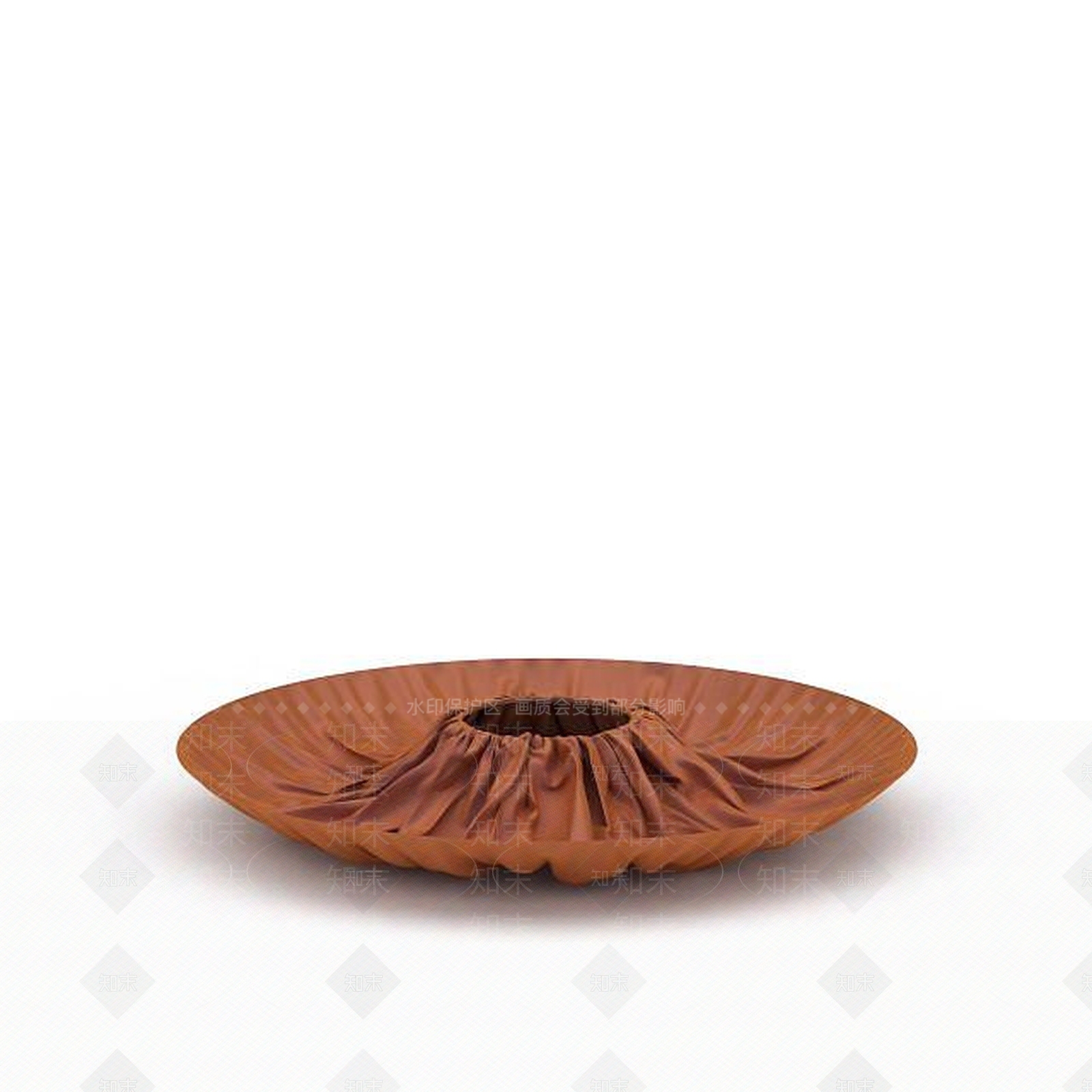 现代橘色圆形装饰品3D模型下载【ID:1196736202】