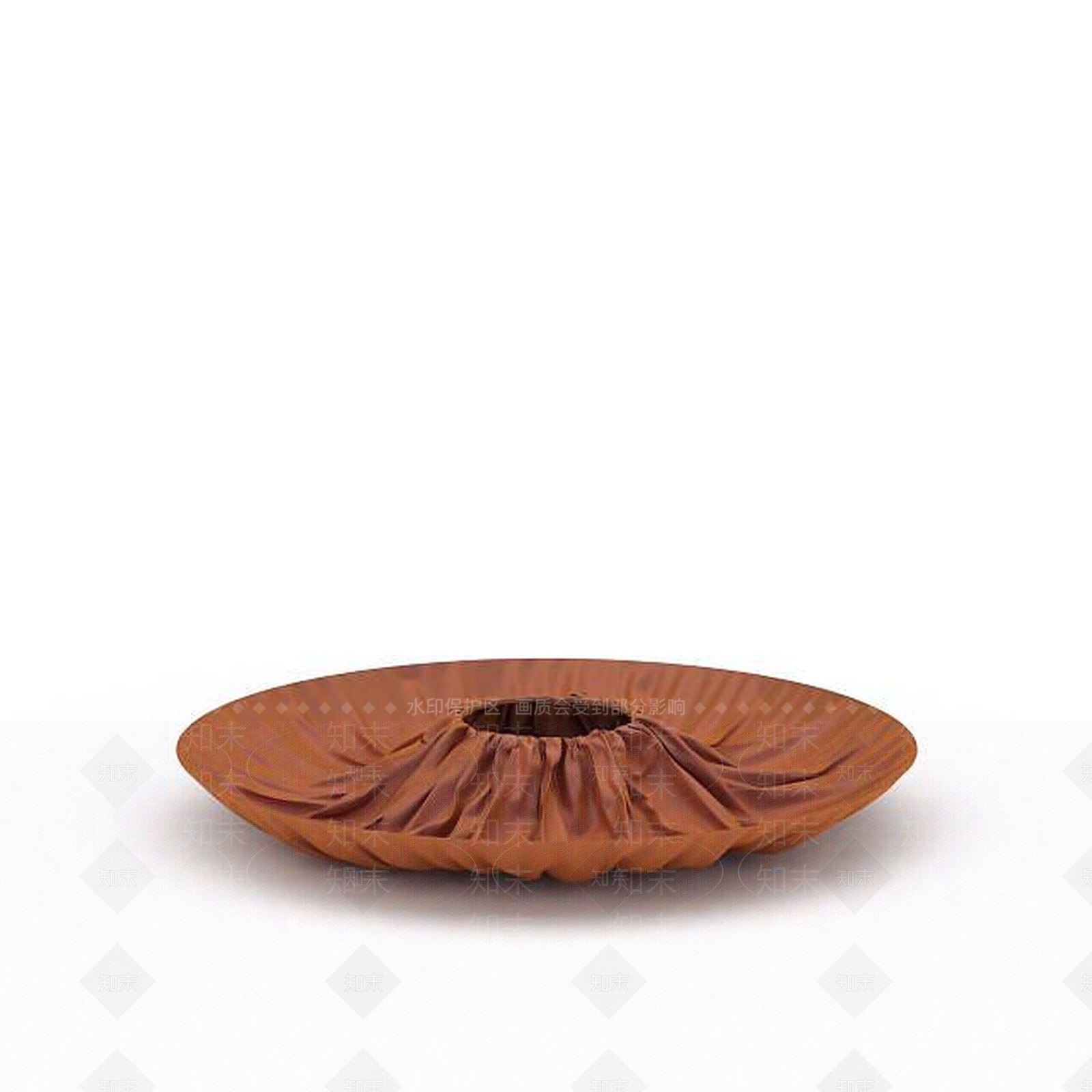 现代橘色圆形装饰品3D模型下载【ID:1196736202】
