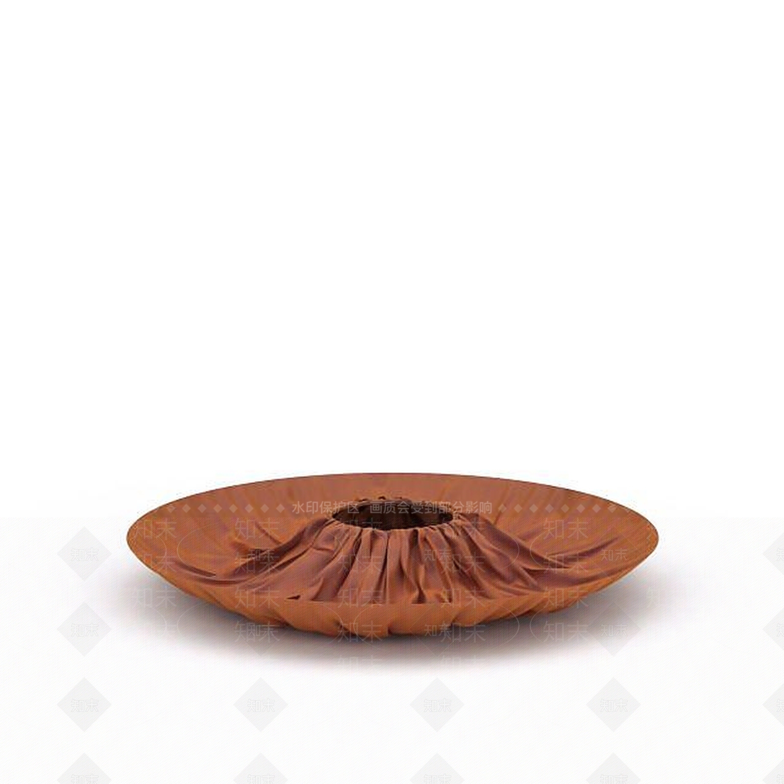 现代橘色圆形装饰品3D模型下载【ID:1196736202】