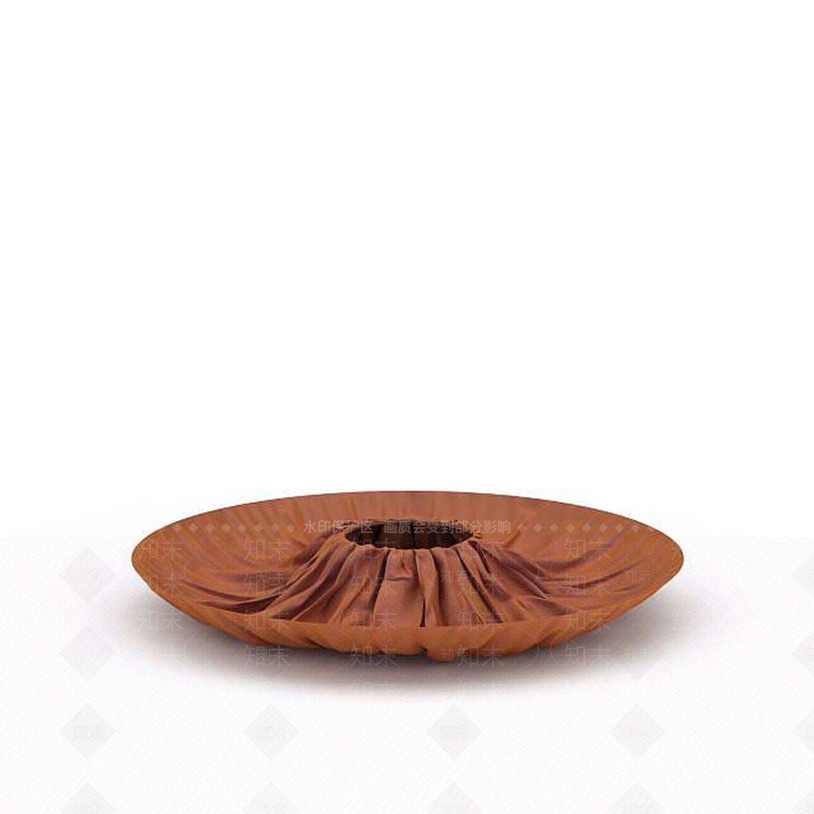 现代橘色圆形装饰品3D模型下载【ID:1196736202】