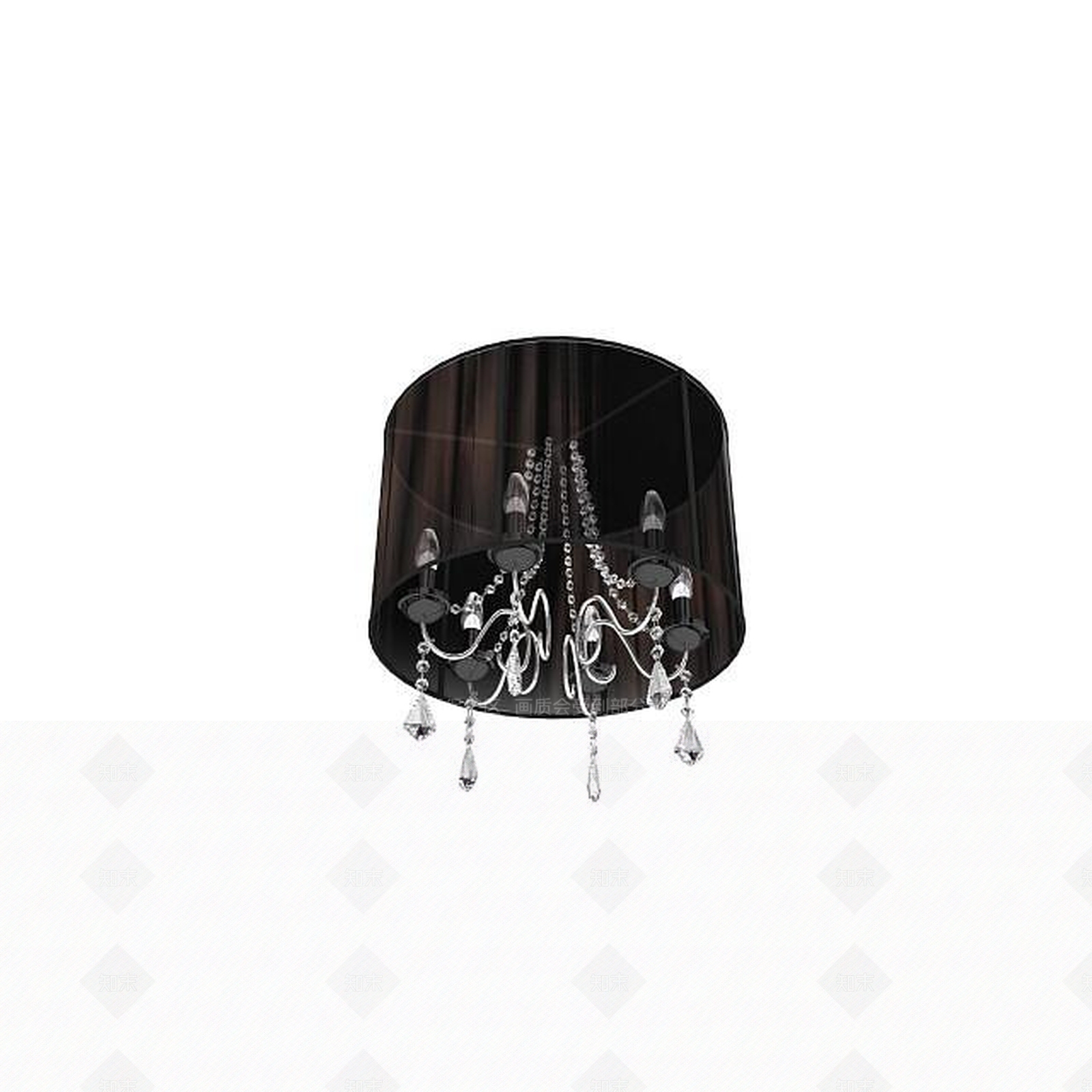 现代时尚水晶吊灯3D模型下载【ID:1196736339】