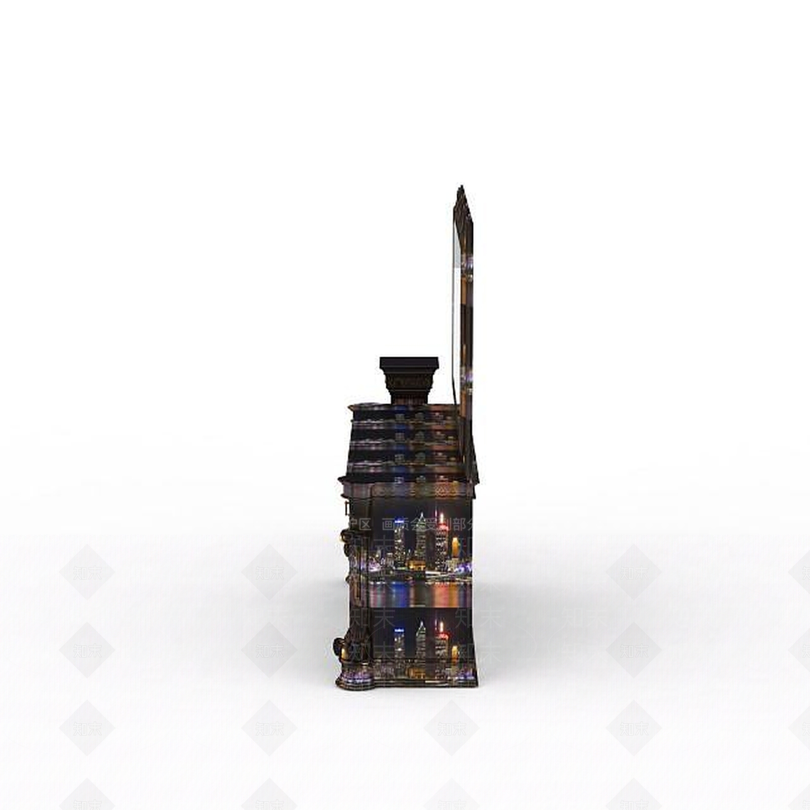 现代创意化妆台3D模型下载【ID:1196737636】