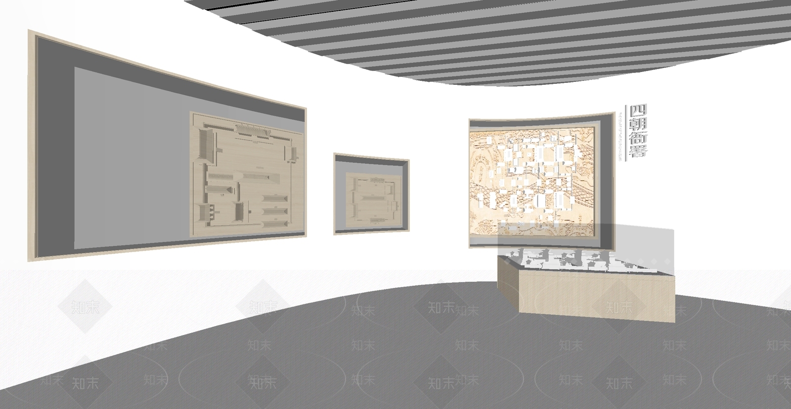 现代其他文化展厅SU模型下载【ID:1196738791】