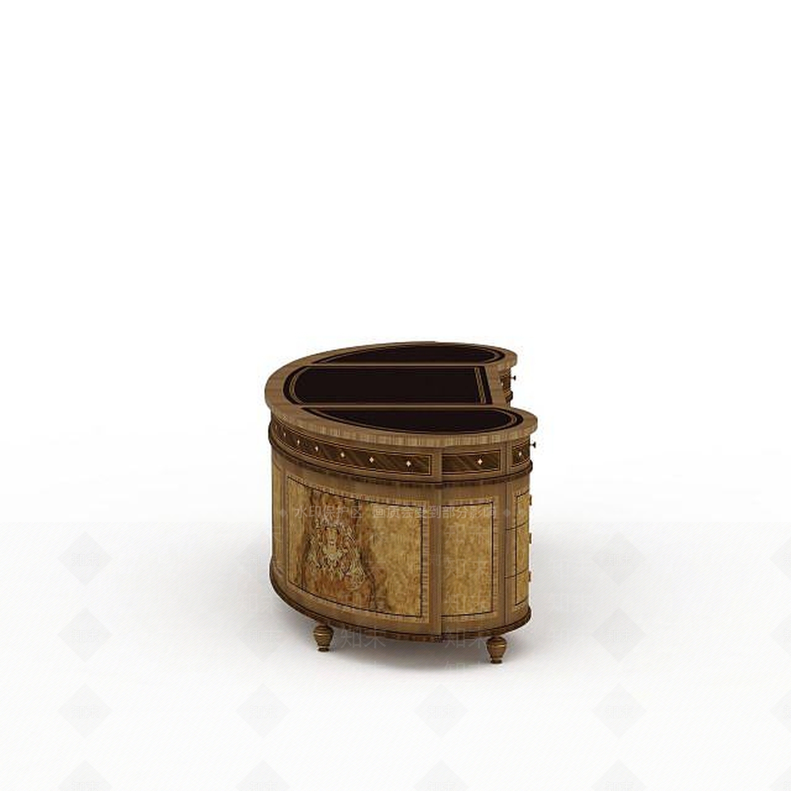 欧式古典欧式奢华办公桌3D模型下载【ID:1196739569】