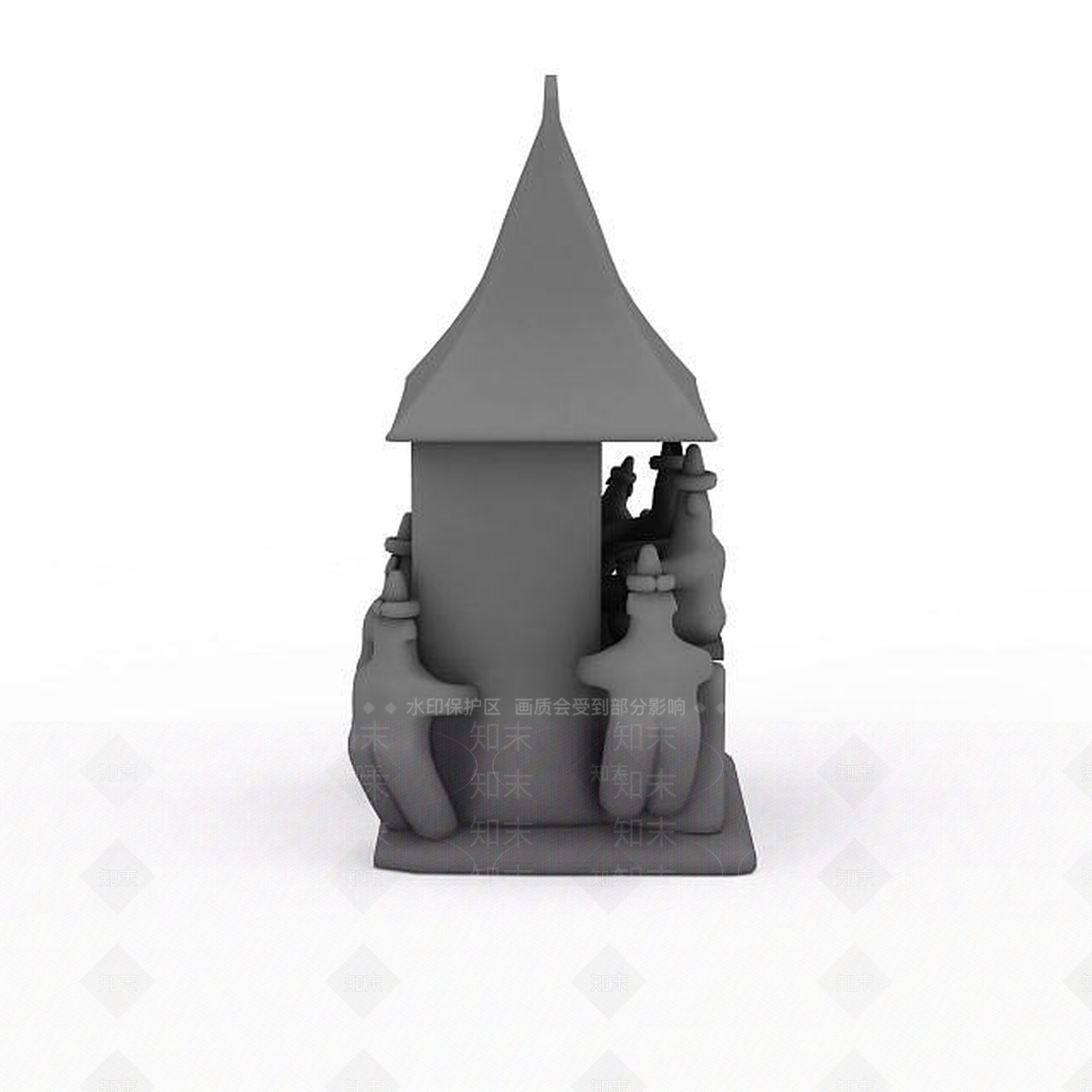 现代创意陈设品3D模型下载【ID:1196740929】