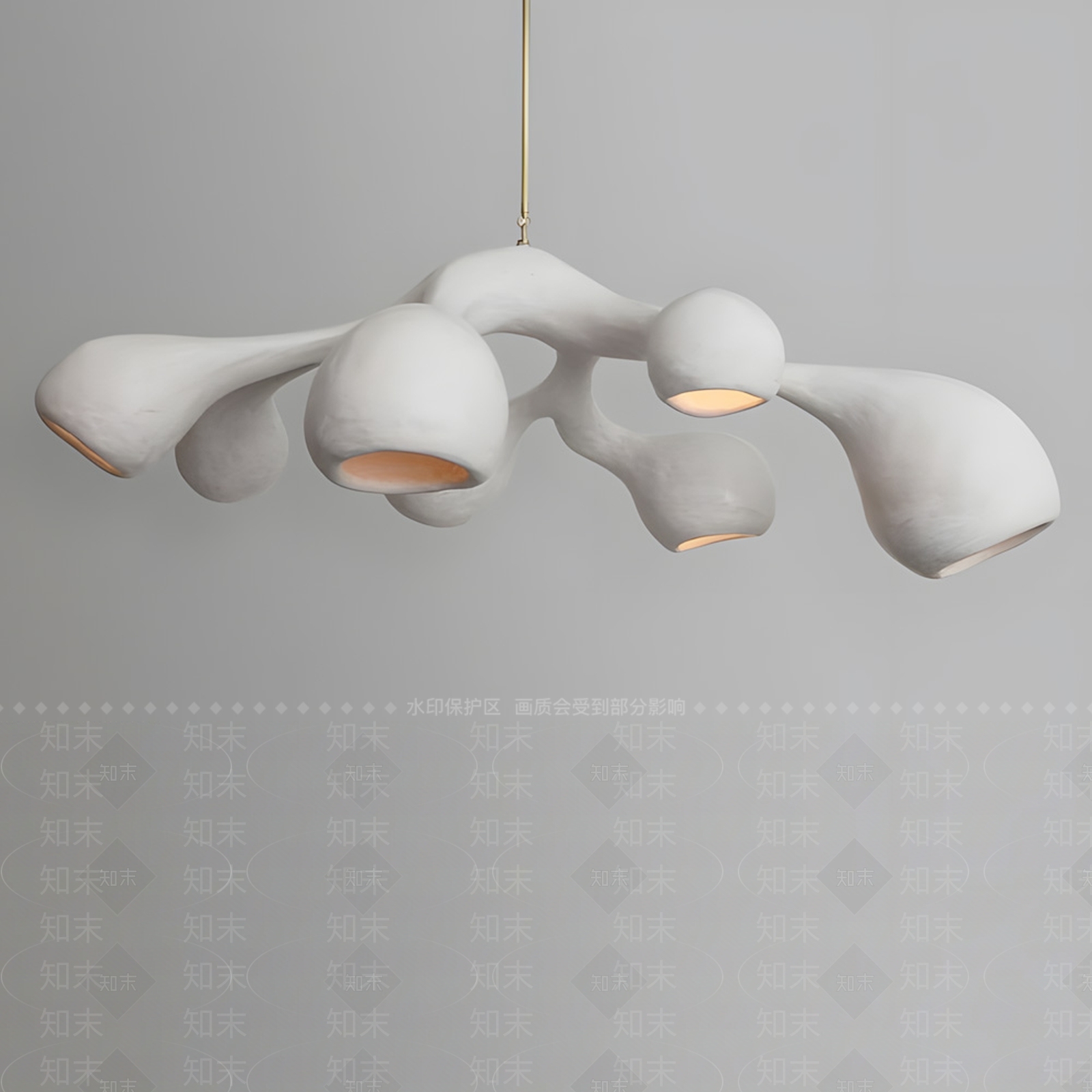 现代艺术吊灯3D模型下载【ID:1196741294】