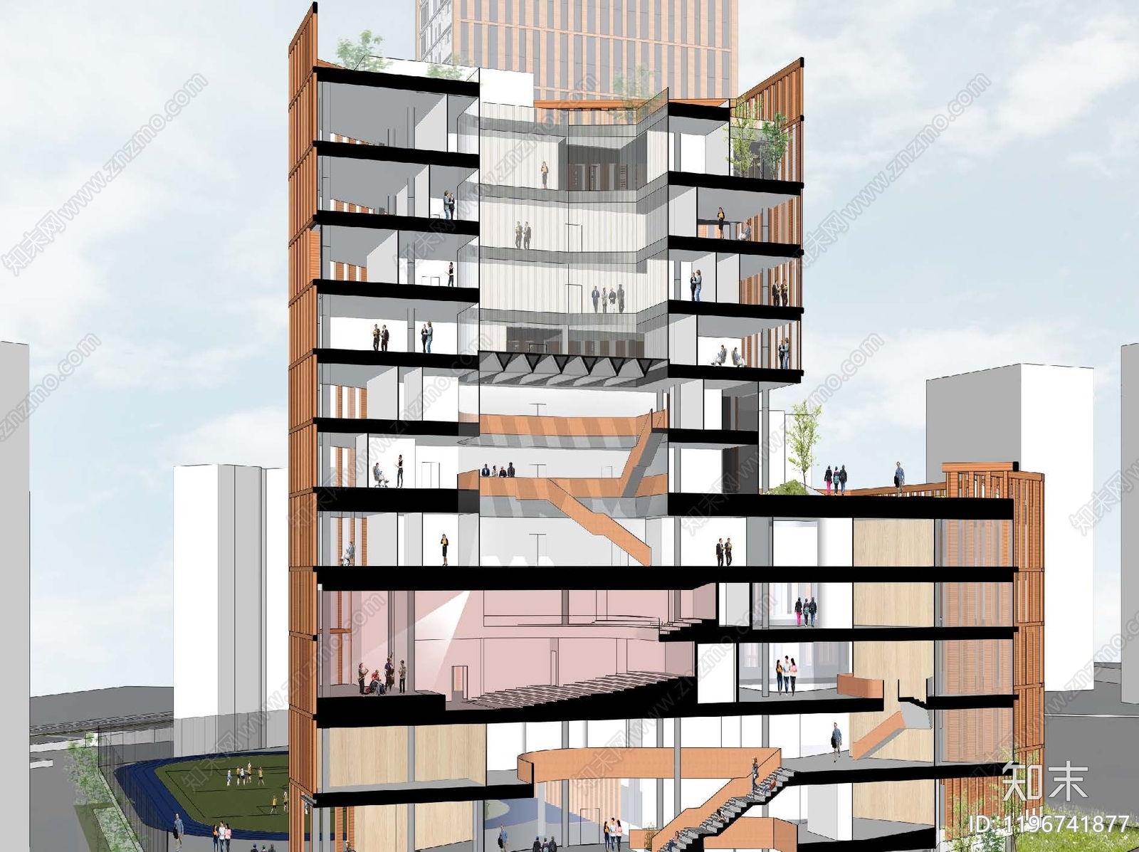 现代其他学校建筑下载【ID:1196741877】