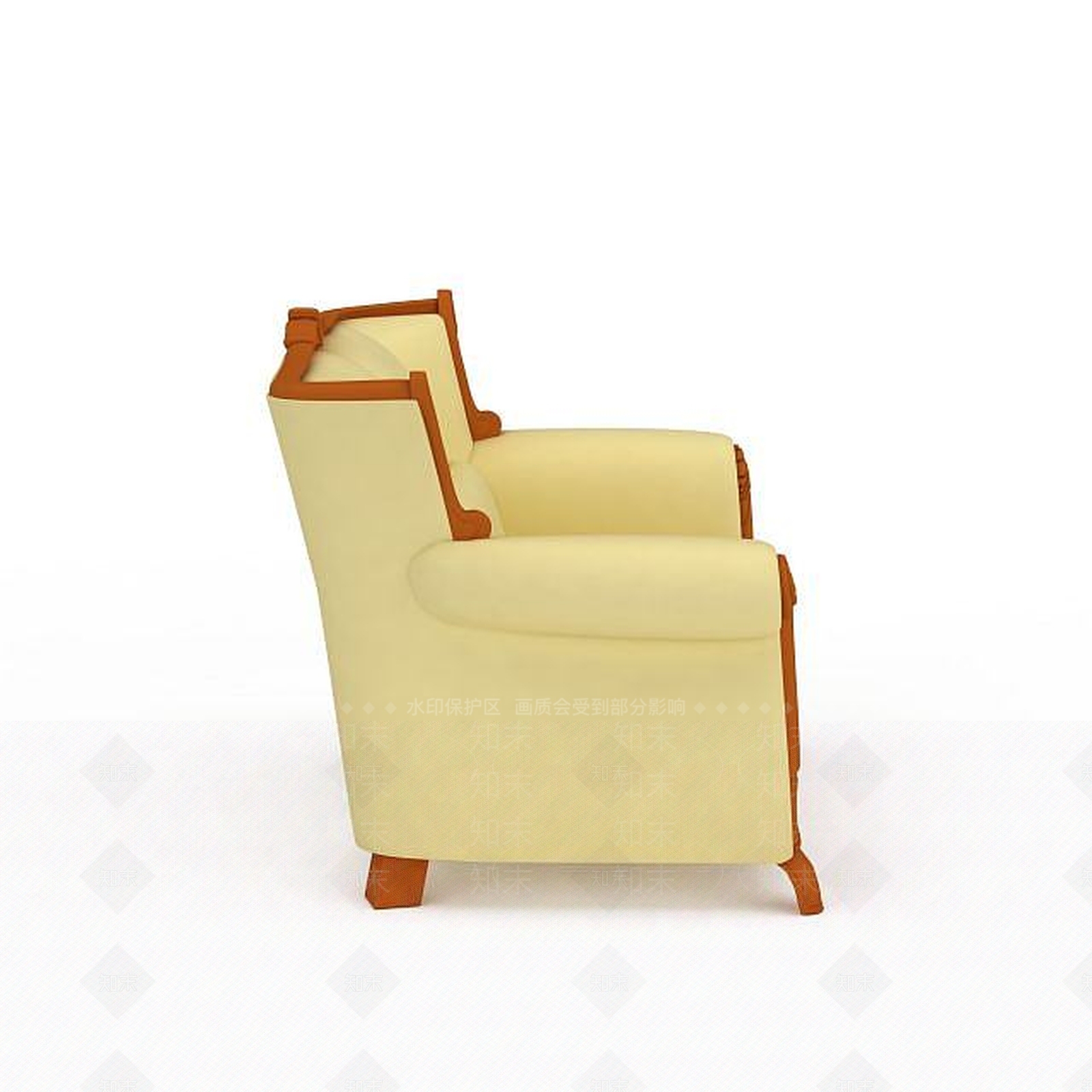 现代豪华双人沙发3D模型下载【ID:1196742289】