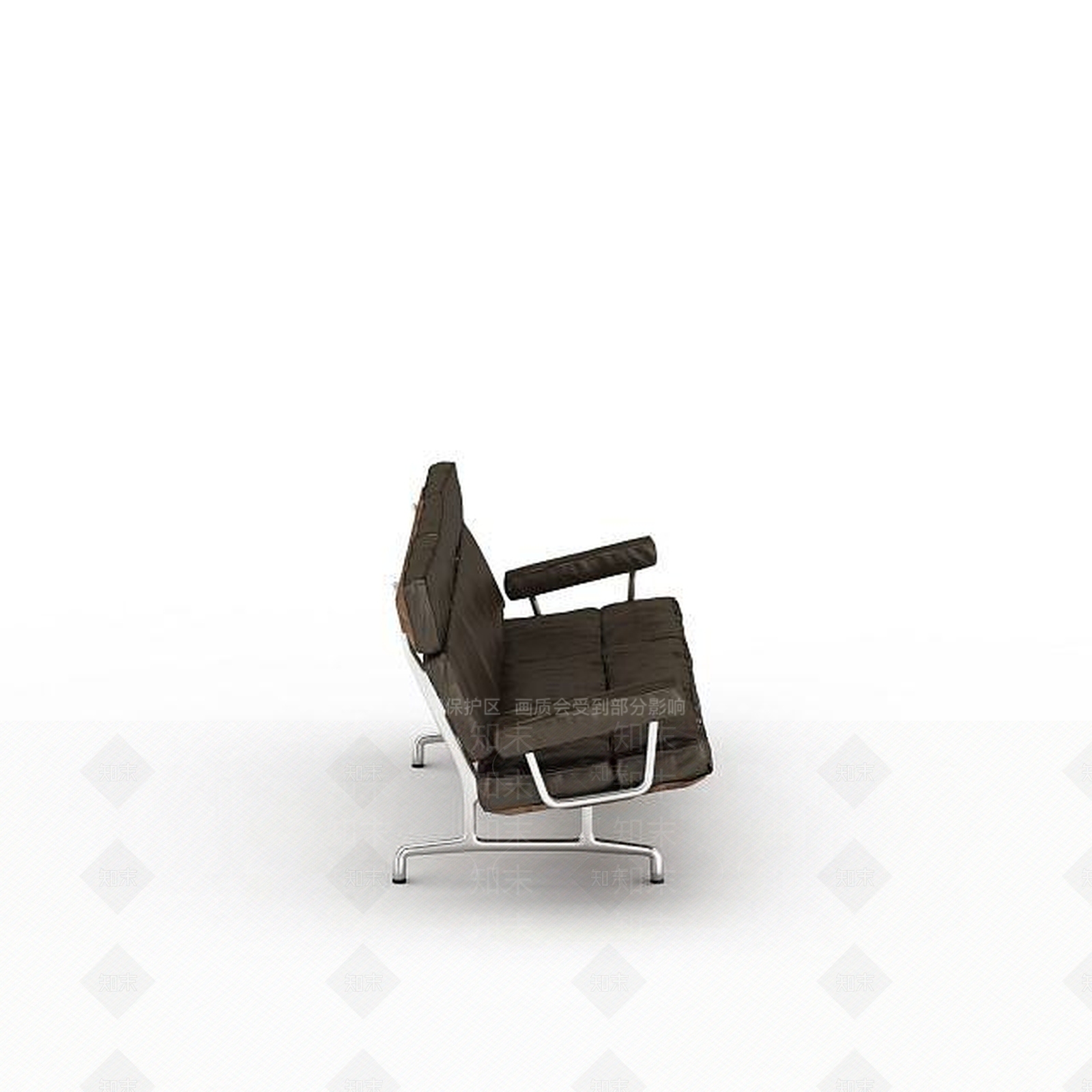 现代公用长椅3D模型下载【ID:1196742796】