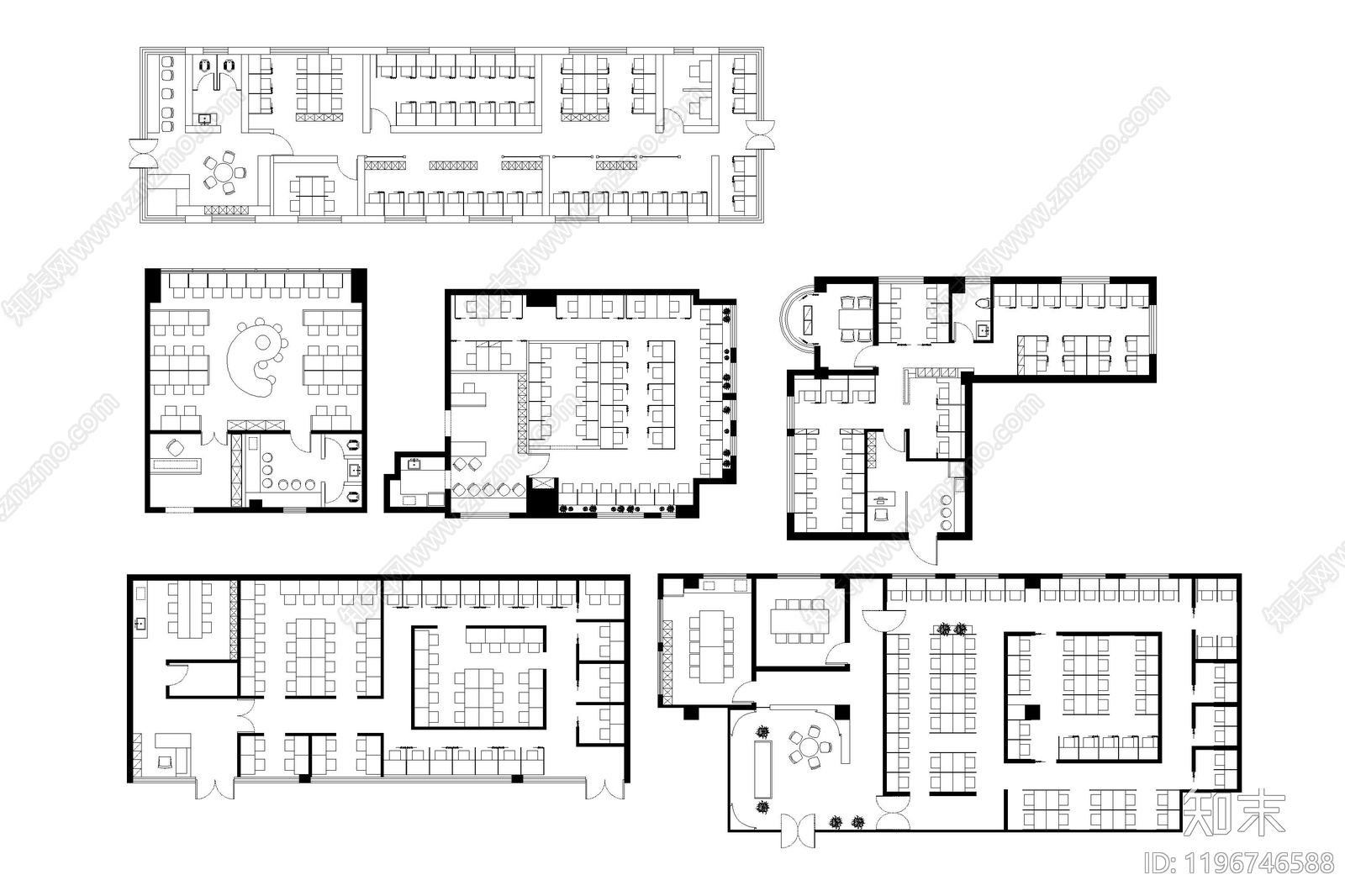 现代教室cad施工图下载【ID:1196746588】