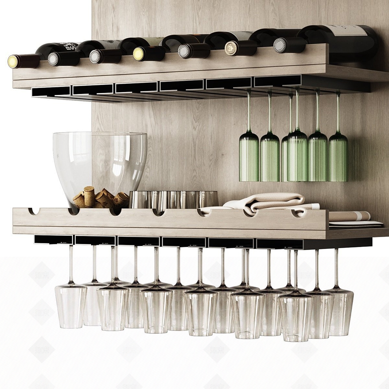 酒水食物3D模型下载【ID:1196748231】