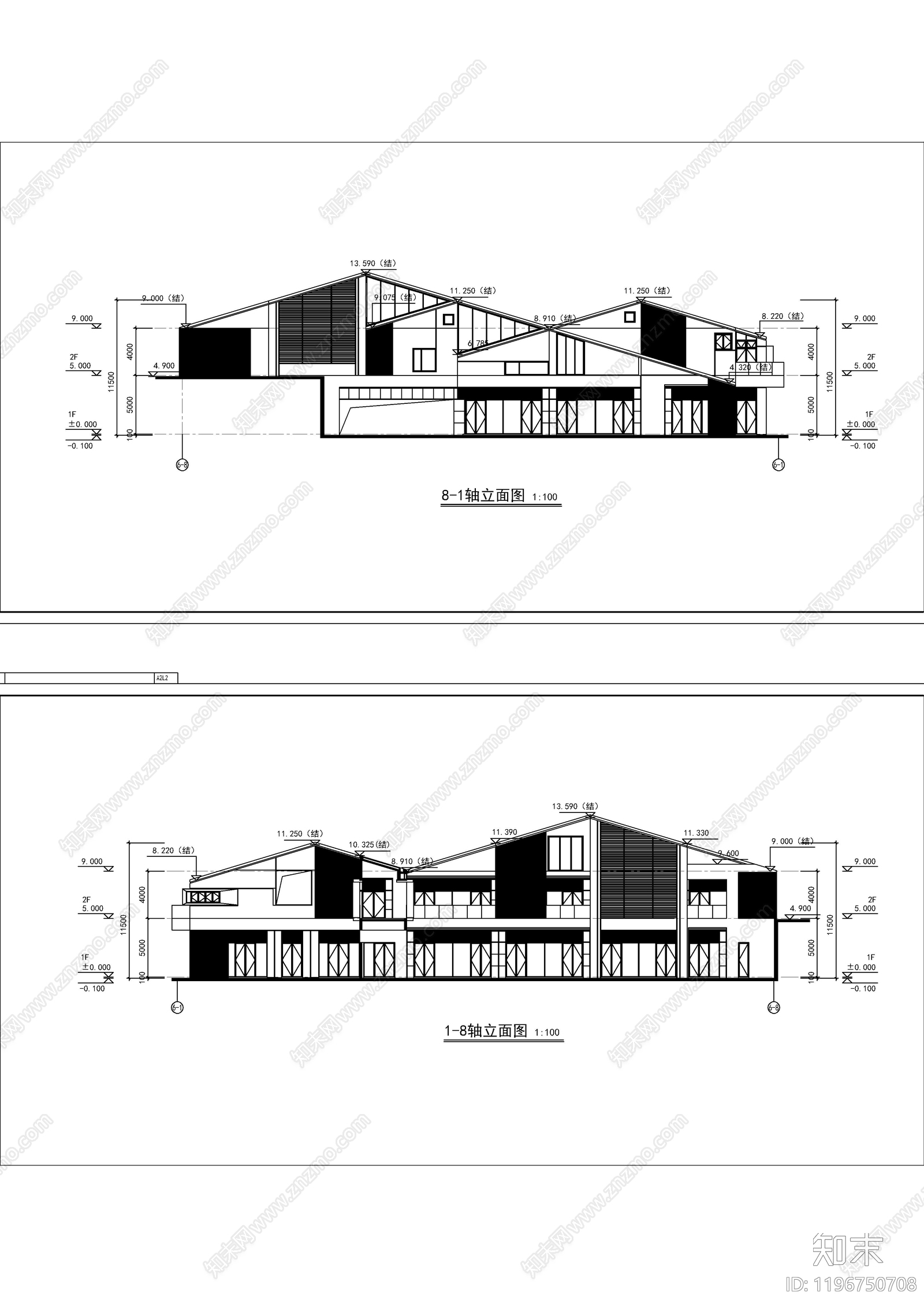 现代商业街cad施工图下载【ID:1196750708】