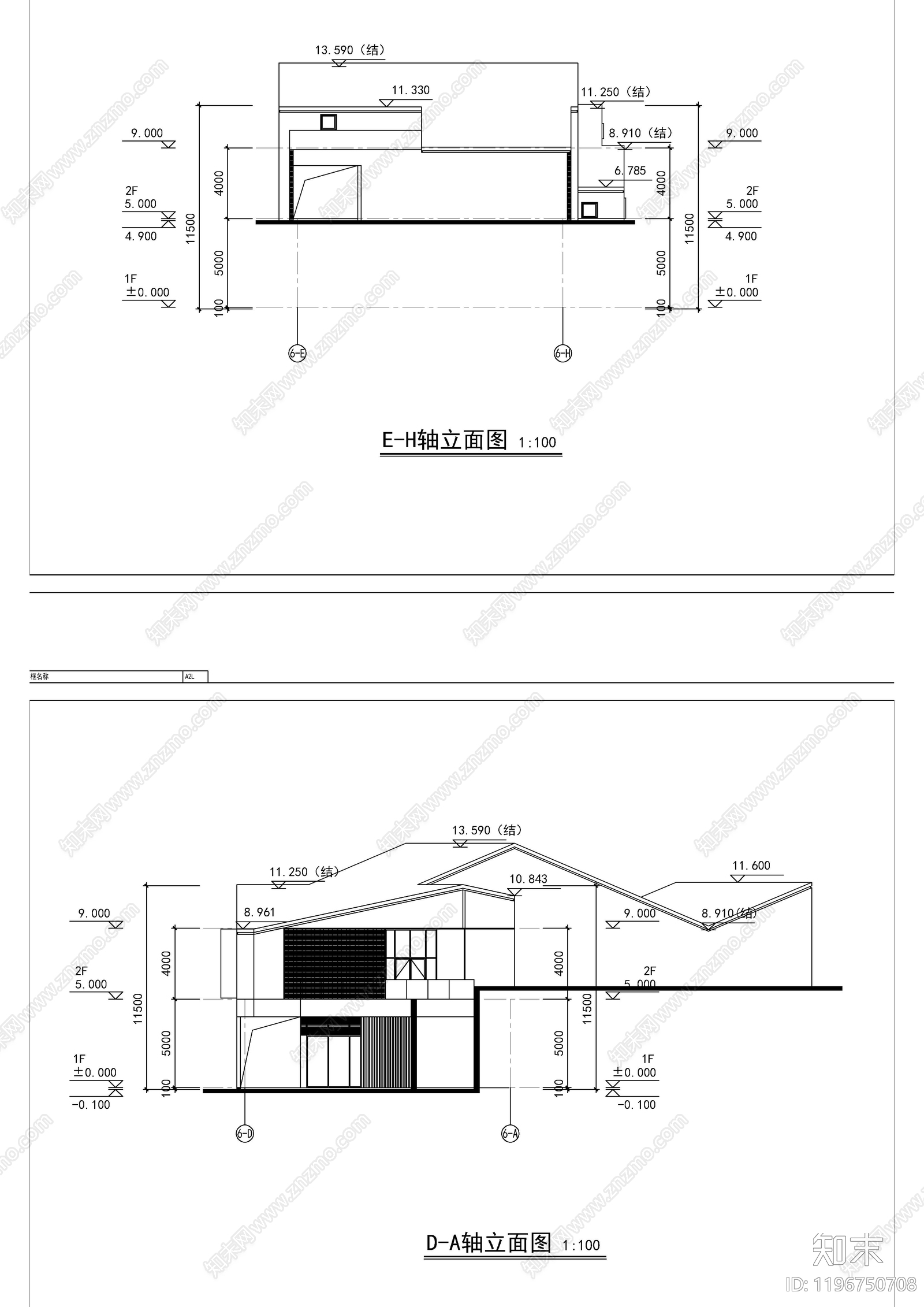 现代商业街cad施工图下载【ID:1196750708】