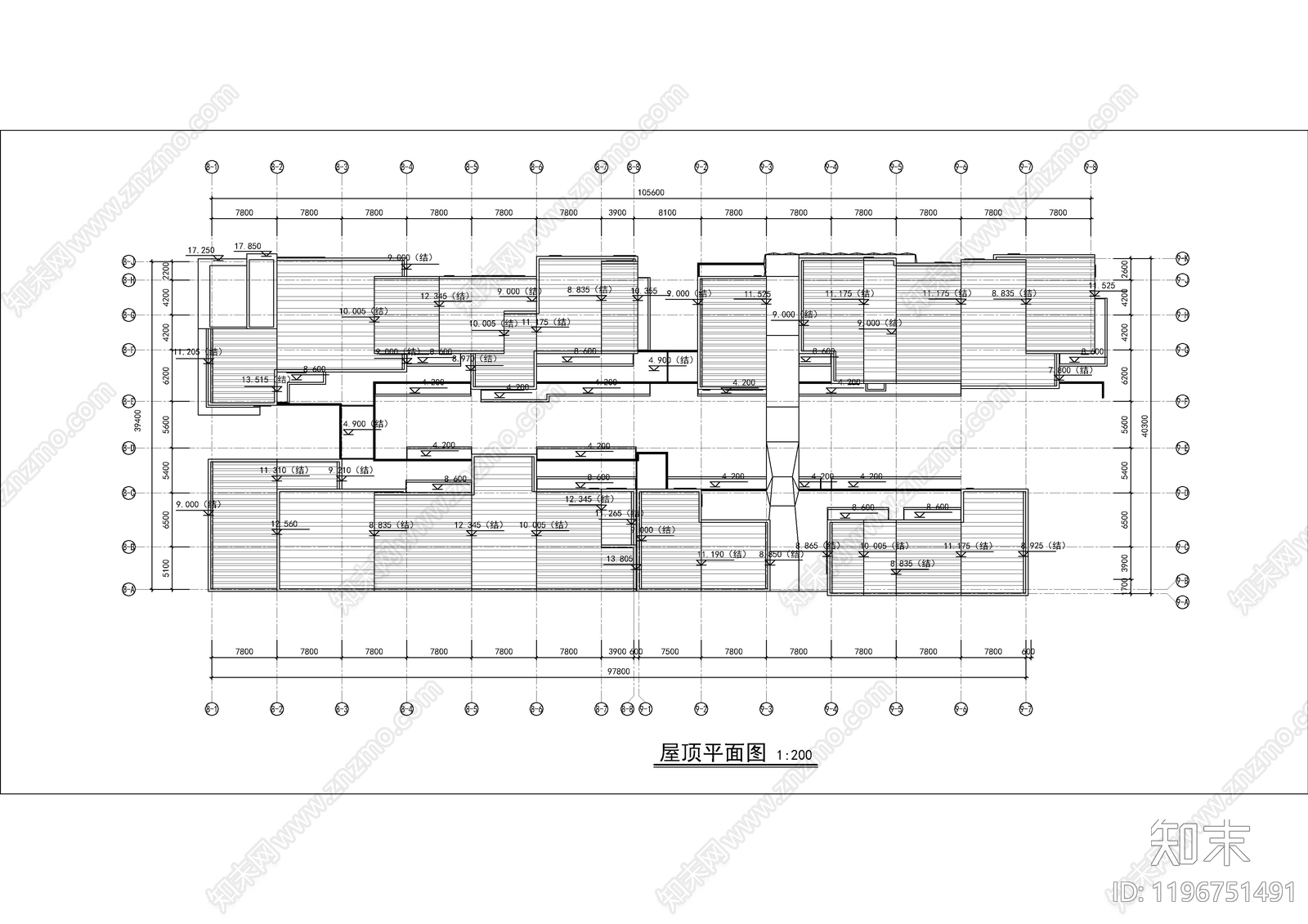 现代商业街cad施工图下载【ID:1196751491】