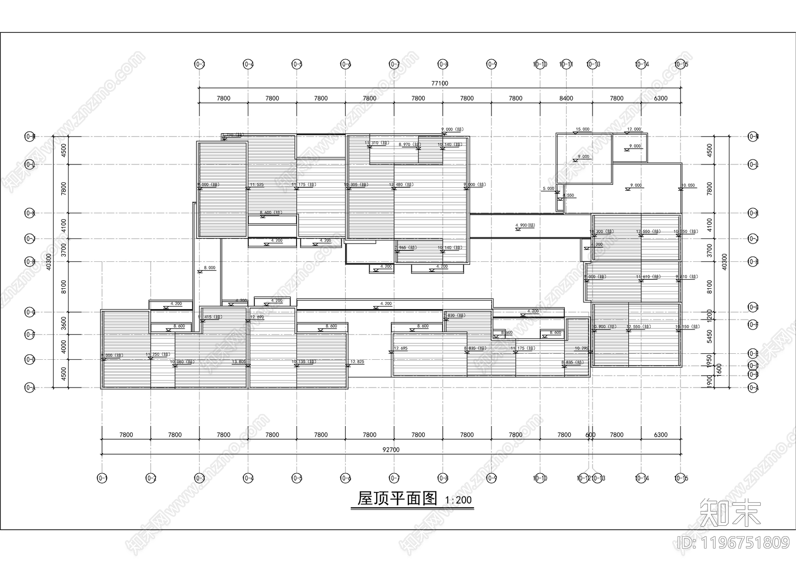 现代商业街cad施工图下载【ID:1196751809】