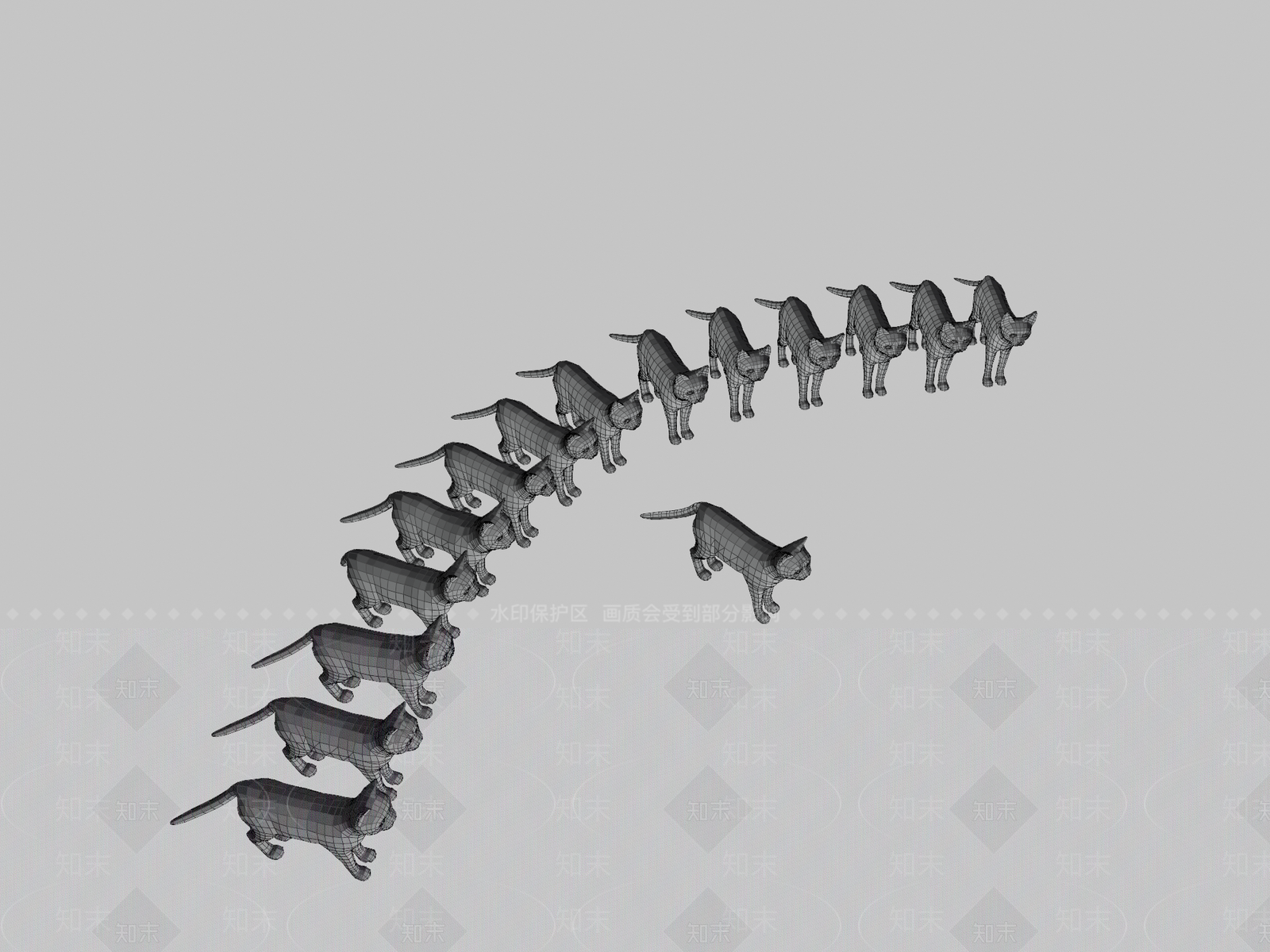 其他动物3D模型下载【ID:1196754427】