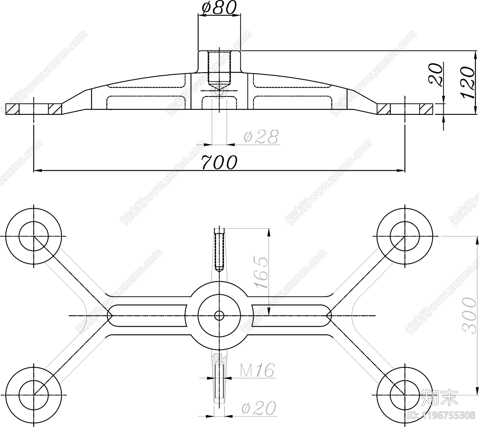 幕墙结构节点施工图下载【ID:1196755308】