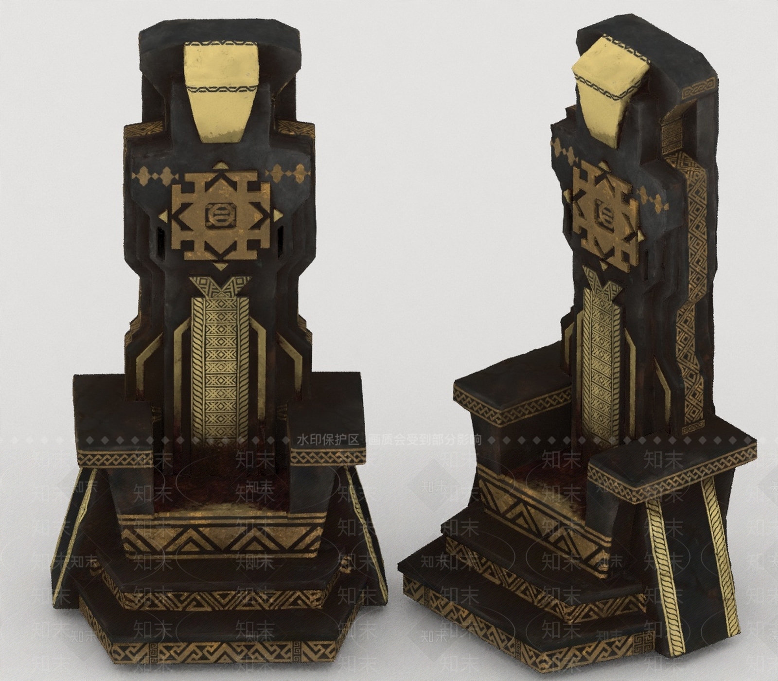 现代景观雕塑3D模型下载【ID:1196760920】