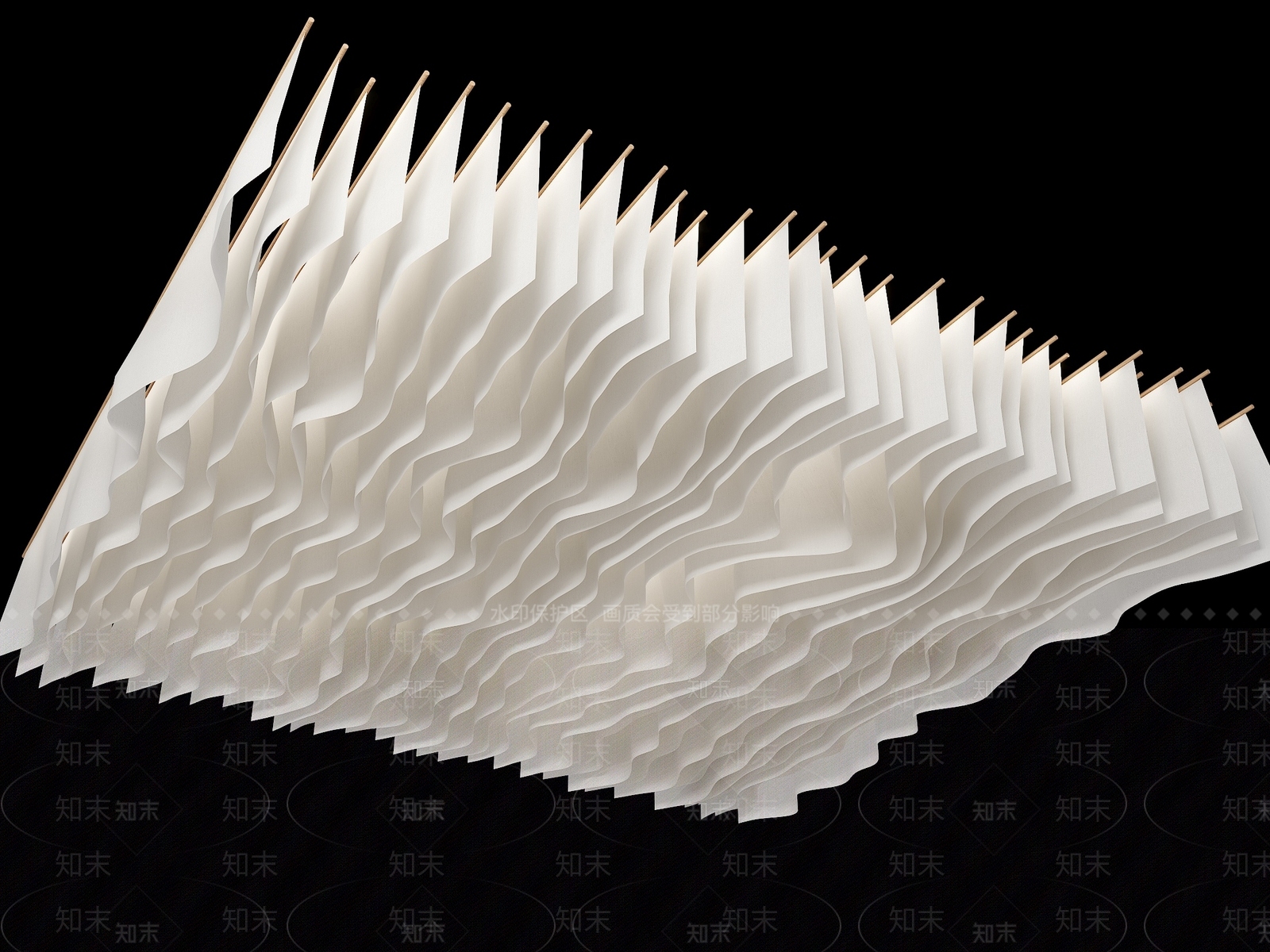 现代吊顶SU模型下载【ID:1196764873】