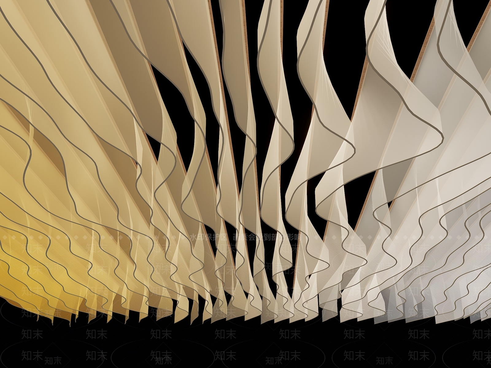 现代吊顶3D模型下载【ID:1196764826】