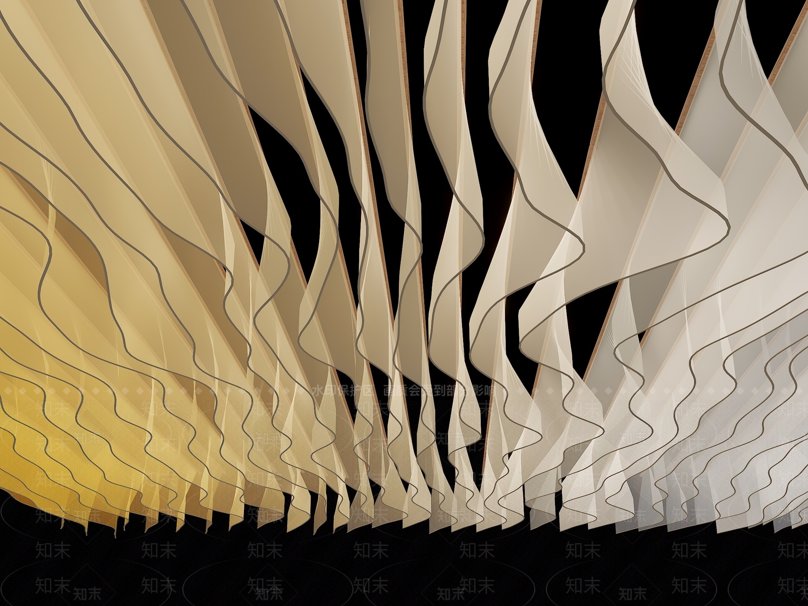 现代吊顶SU模型下载【ID:1196764819】