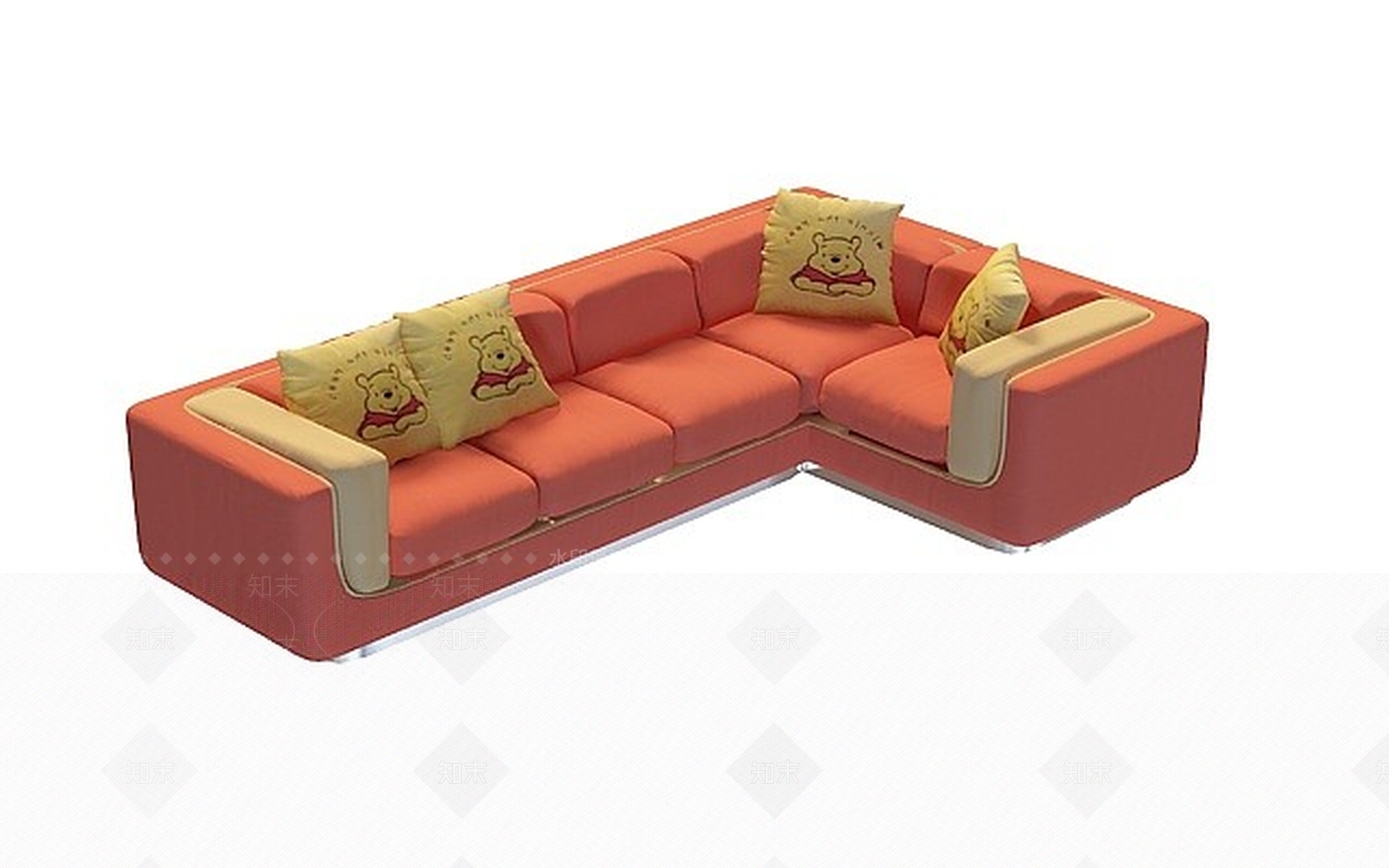 现代双人沙发3D模型下载【ID:1196766760】