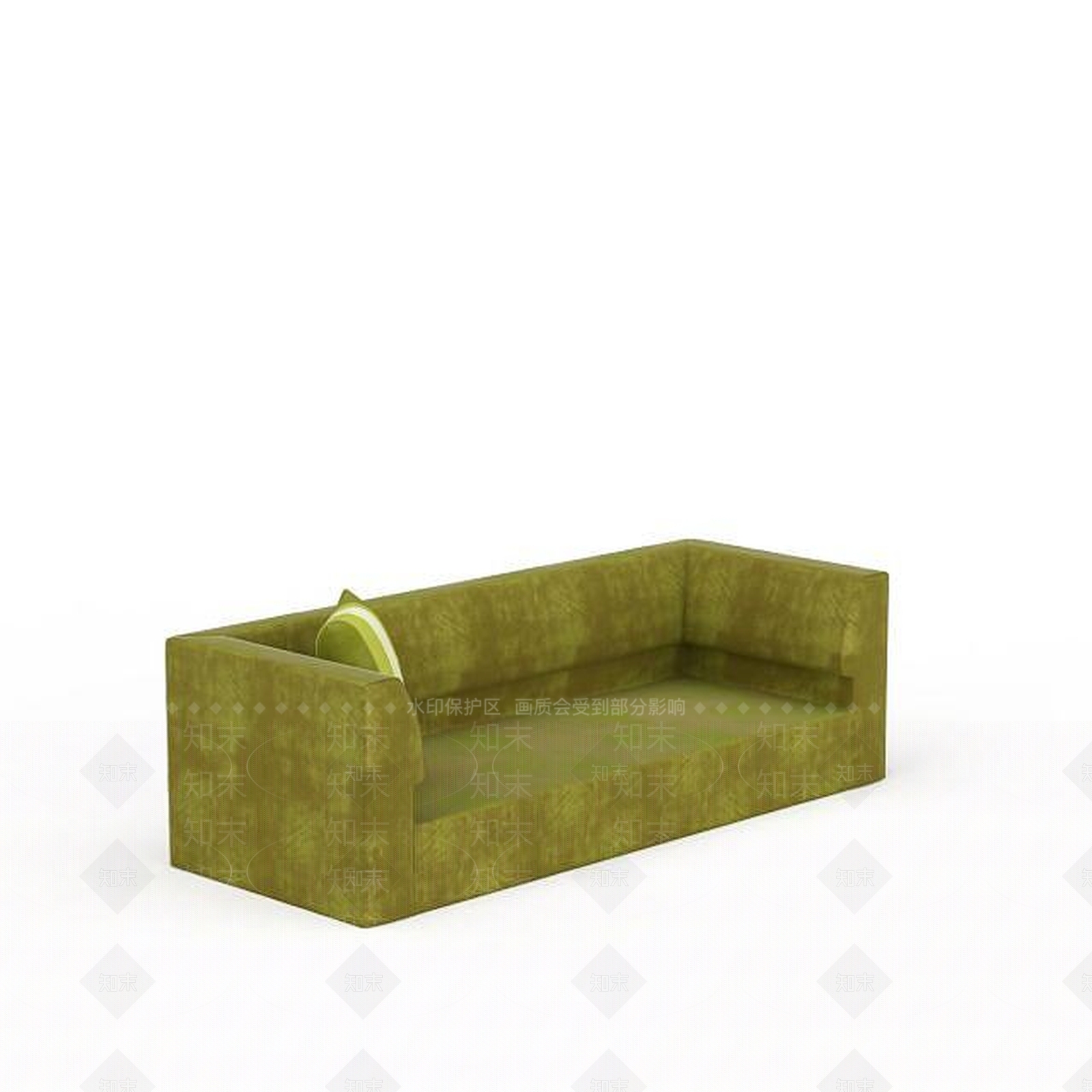 现代双人沙发3D模型下载【ID:1196767255】