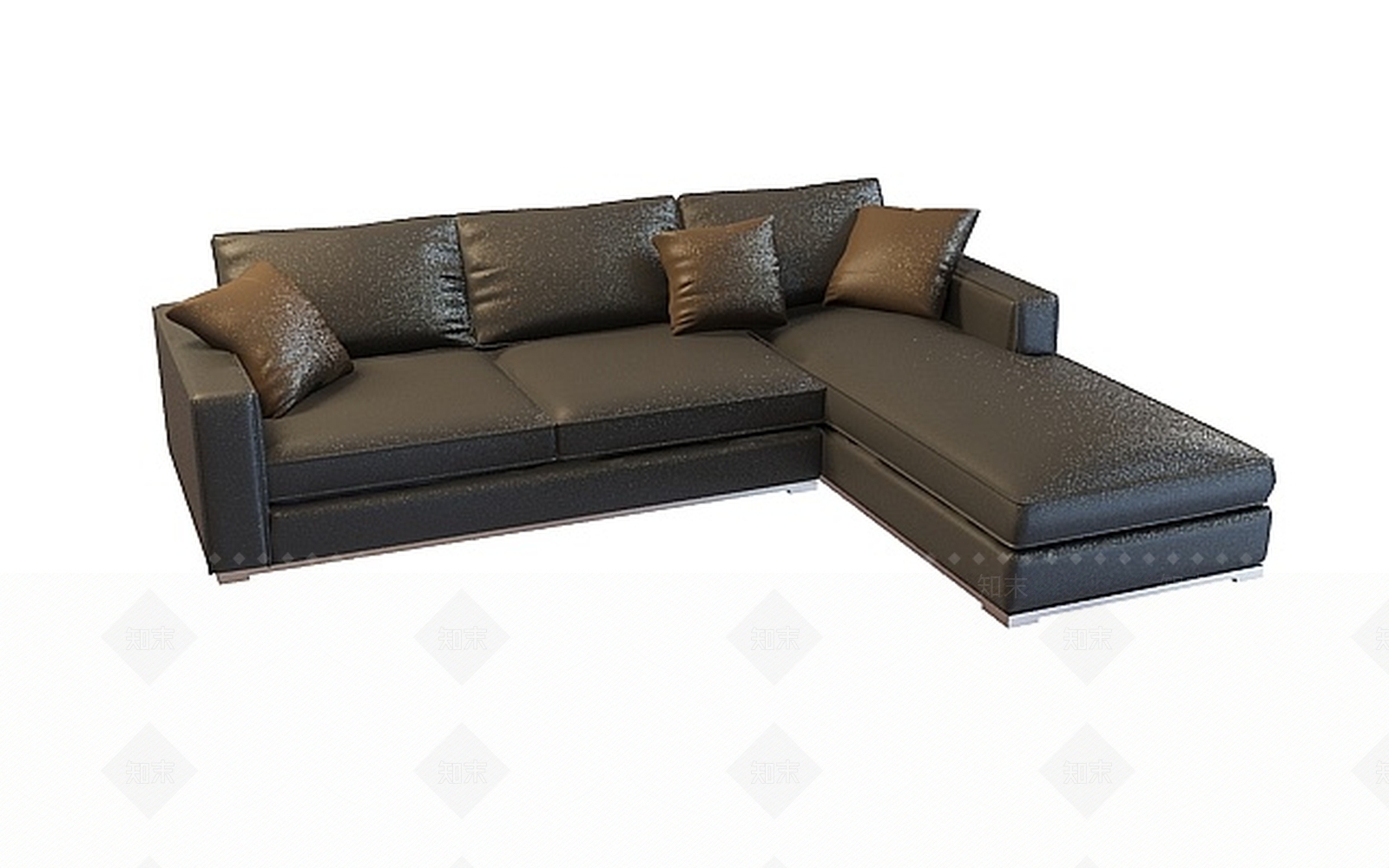 现代双人沙发3D模型下载【ID:1196769404】