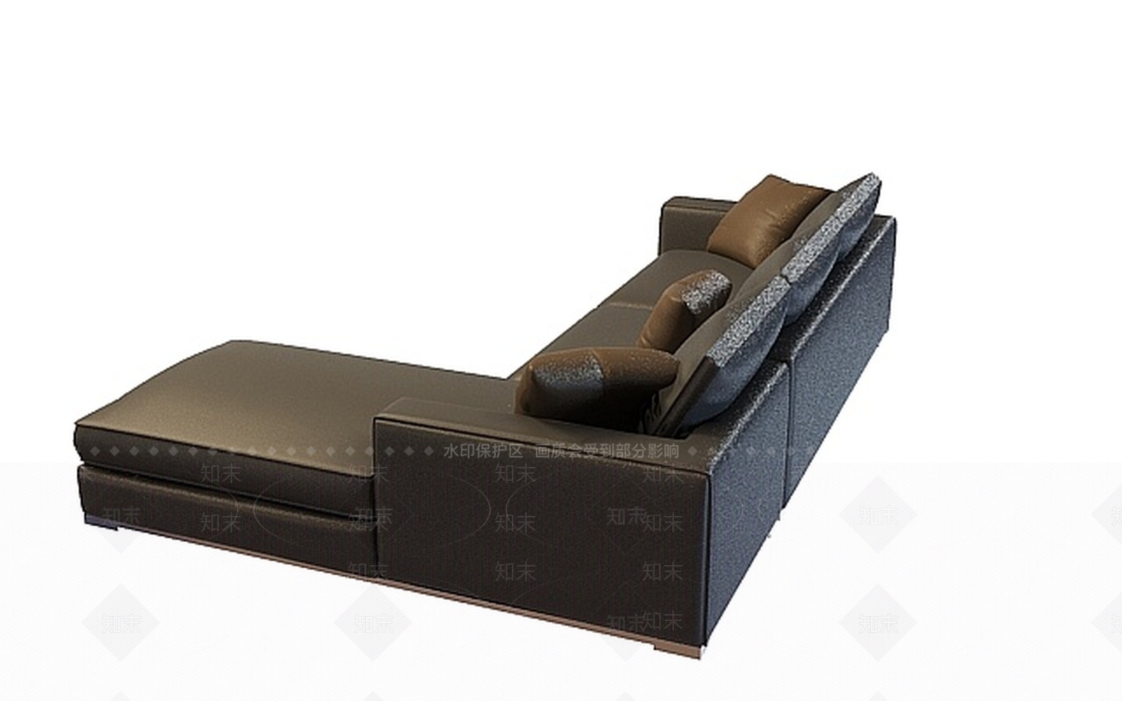 现代双人沙发3D模型下载【ID:1196769404】