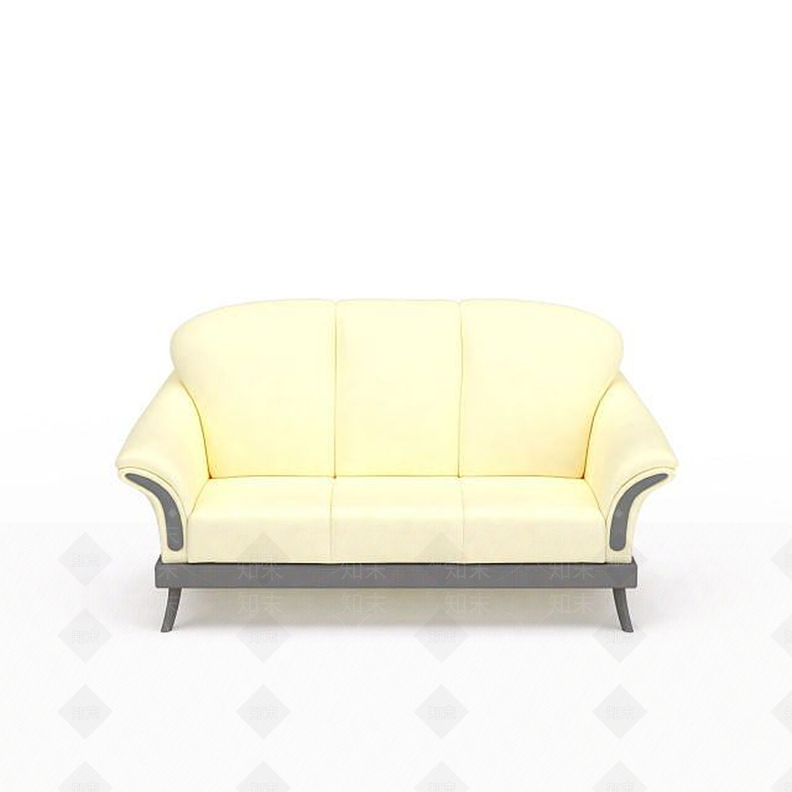 现代双人沙发3D模型下载【ID:1199840440】