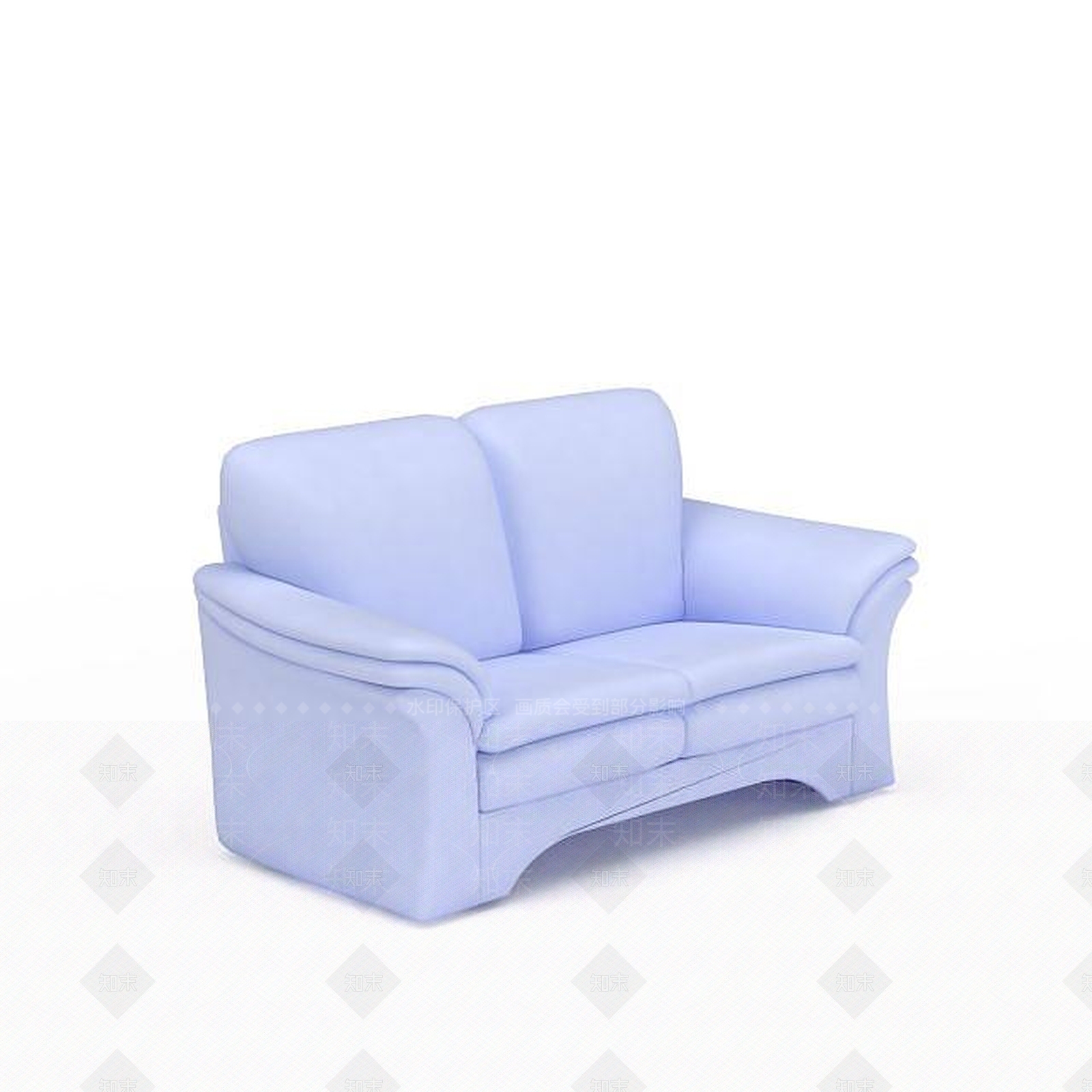 现代双人沙发3D模型下载【ID:1199830867】