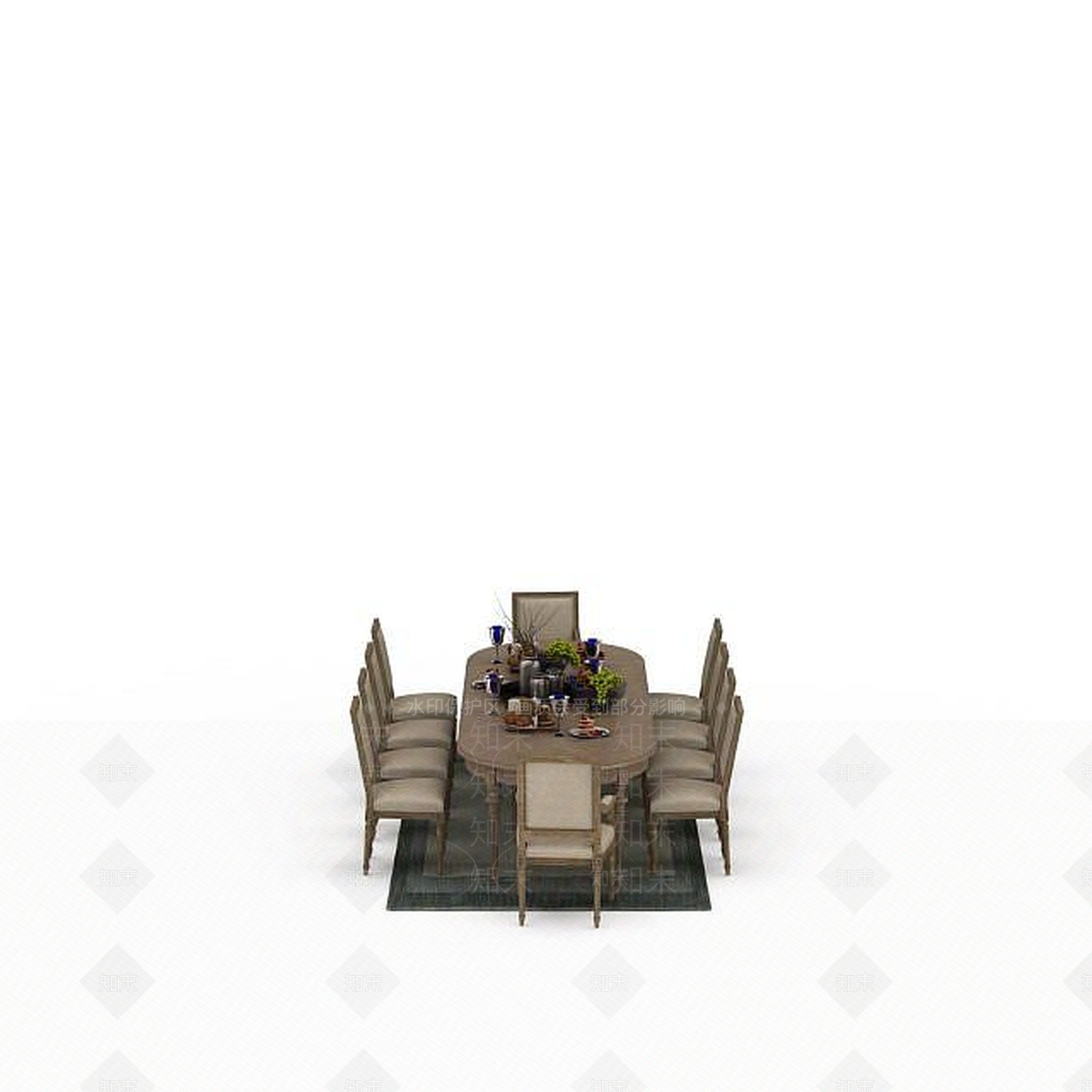 现代书桌椅3D模型下载【ID:1196773157】