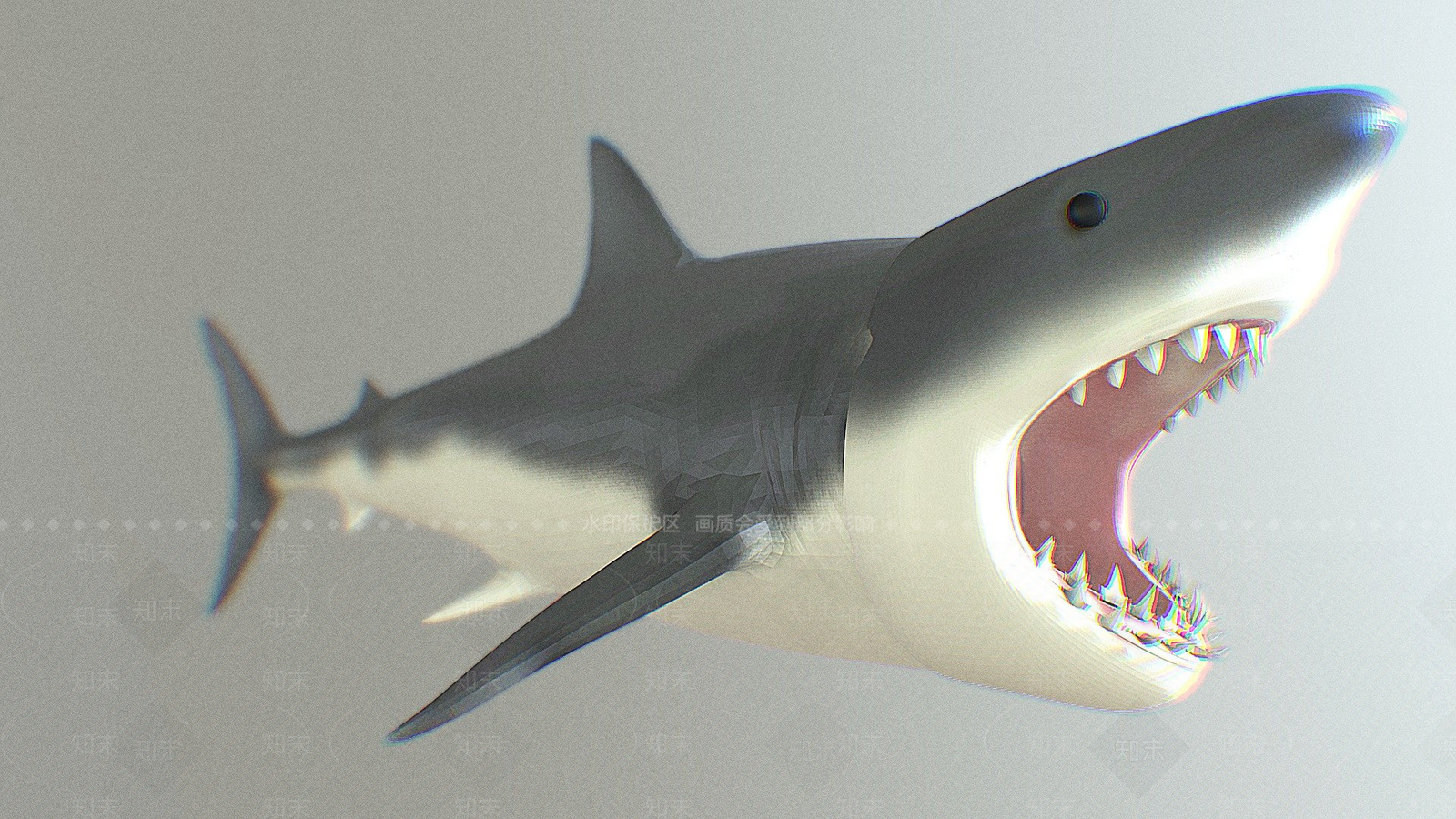 其他动物大白鲨3D模型下载【ID:1196773567】