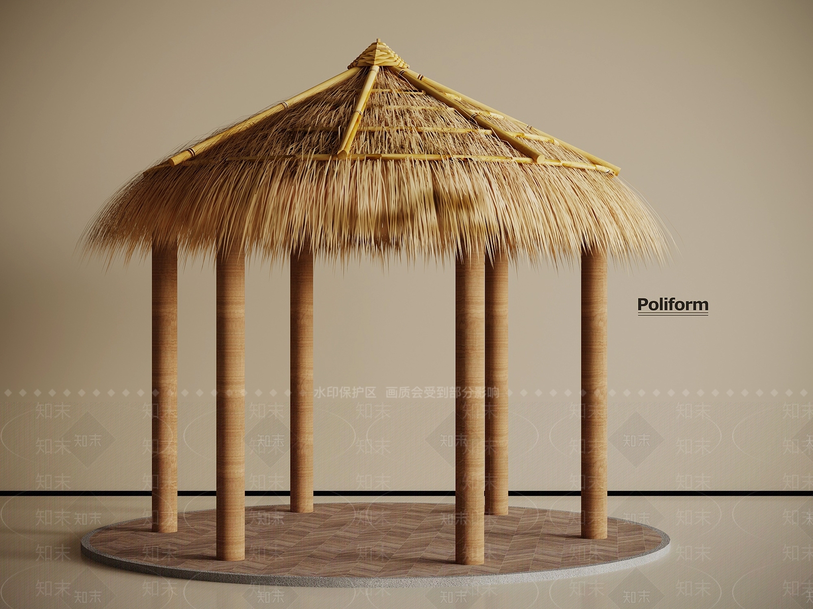 现代亭子3D模型下载【ID:1196781962】