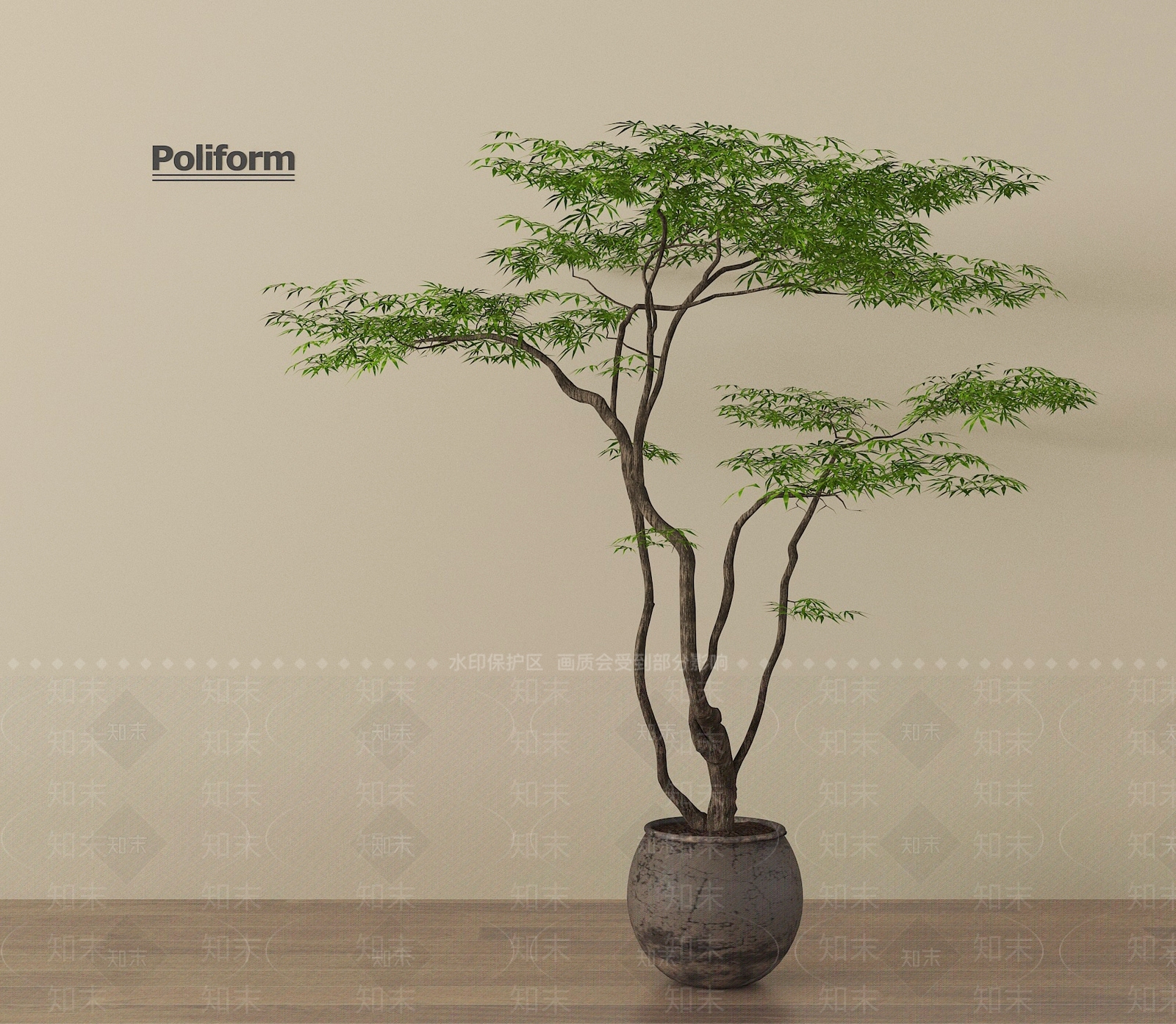 盆栽3D模型下载【ID:1196783960】