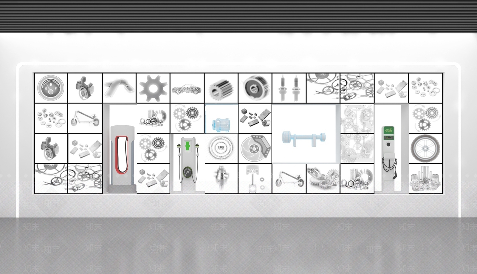 现代工业科技展厅SU模型下载【ID:1196786178】