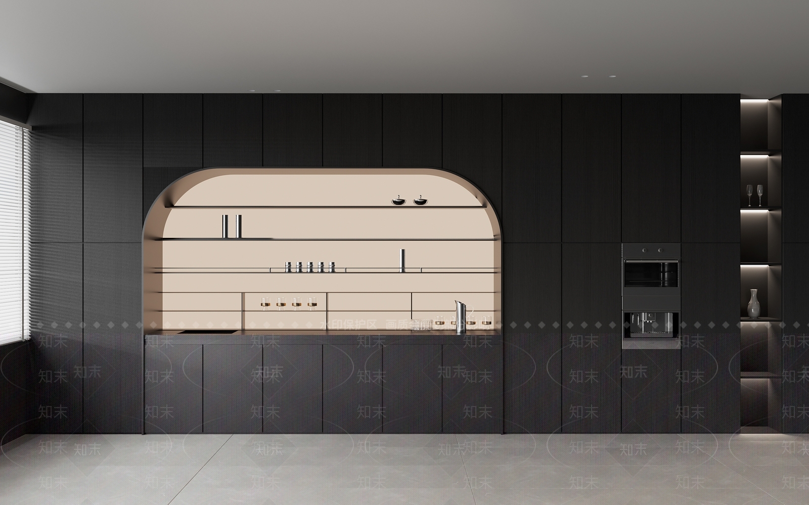 现代餐边柜3D模型下载【ID:1196786032】