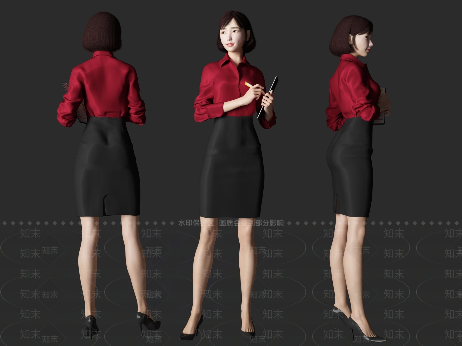 女人3D模型下载【ID:1196786704】