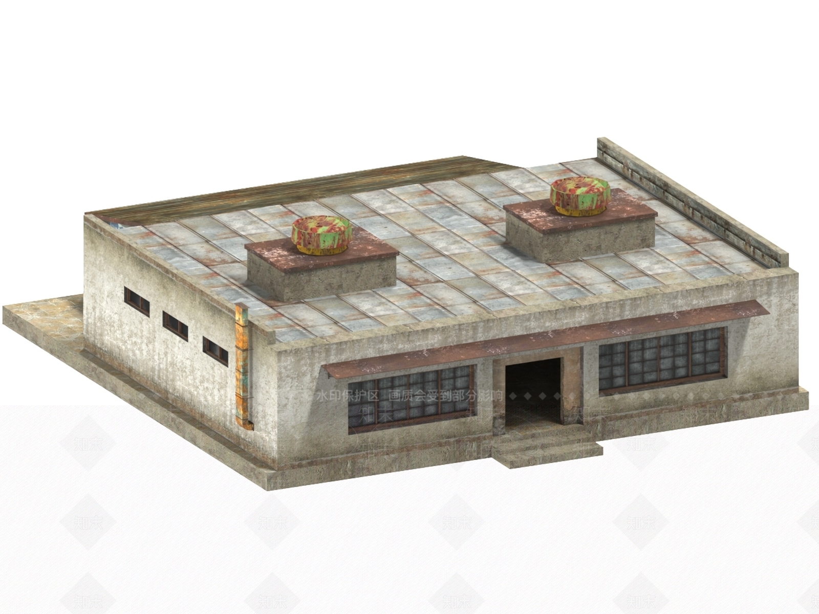 现代厂房3D模型下载【ID:1196790789】
