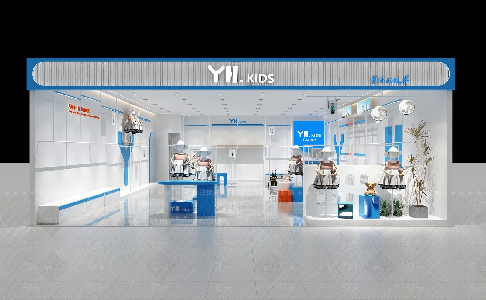 现代服装店3D模型下载【ID:1196791943】