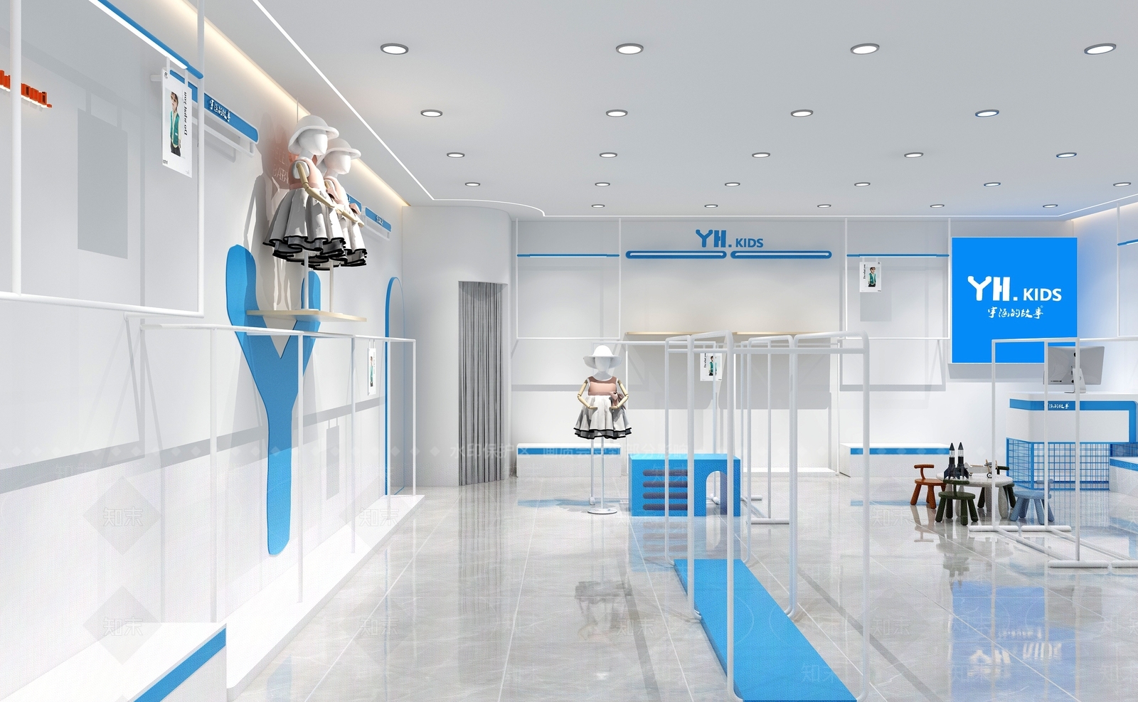 现代服装店3D模型下载【ID:1196791943】