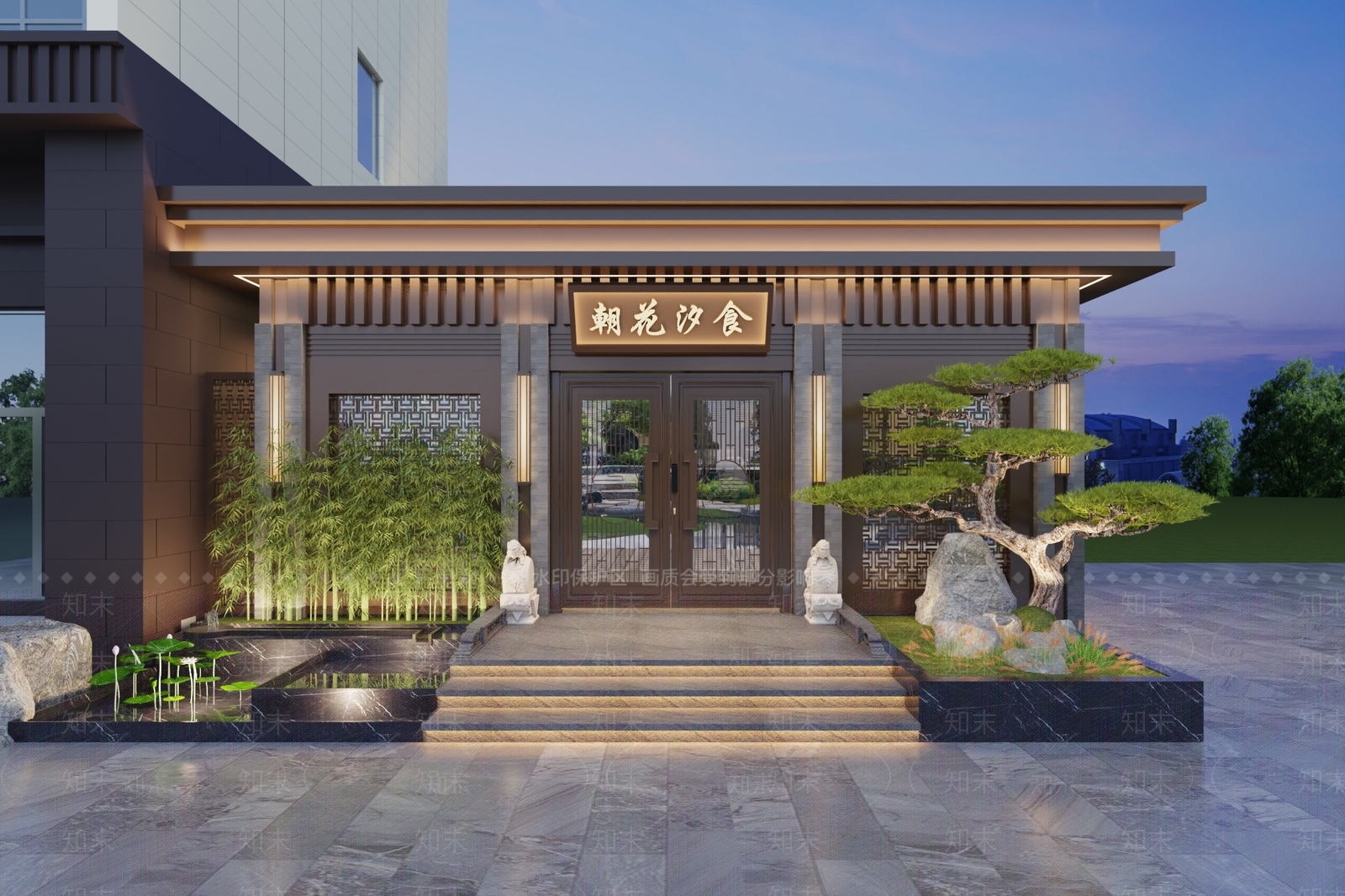 中式新中式其他住宅外观3D模型下载【ID:1196791834】
