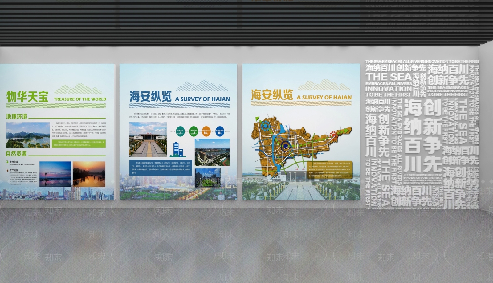 现代城市展厅SU模型下载【ID:1196792348】