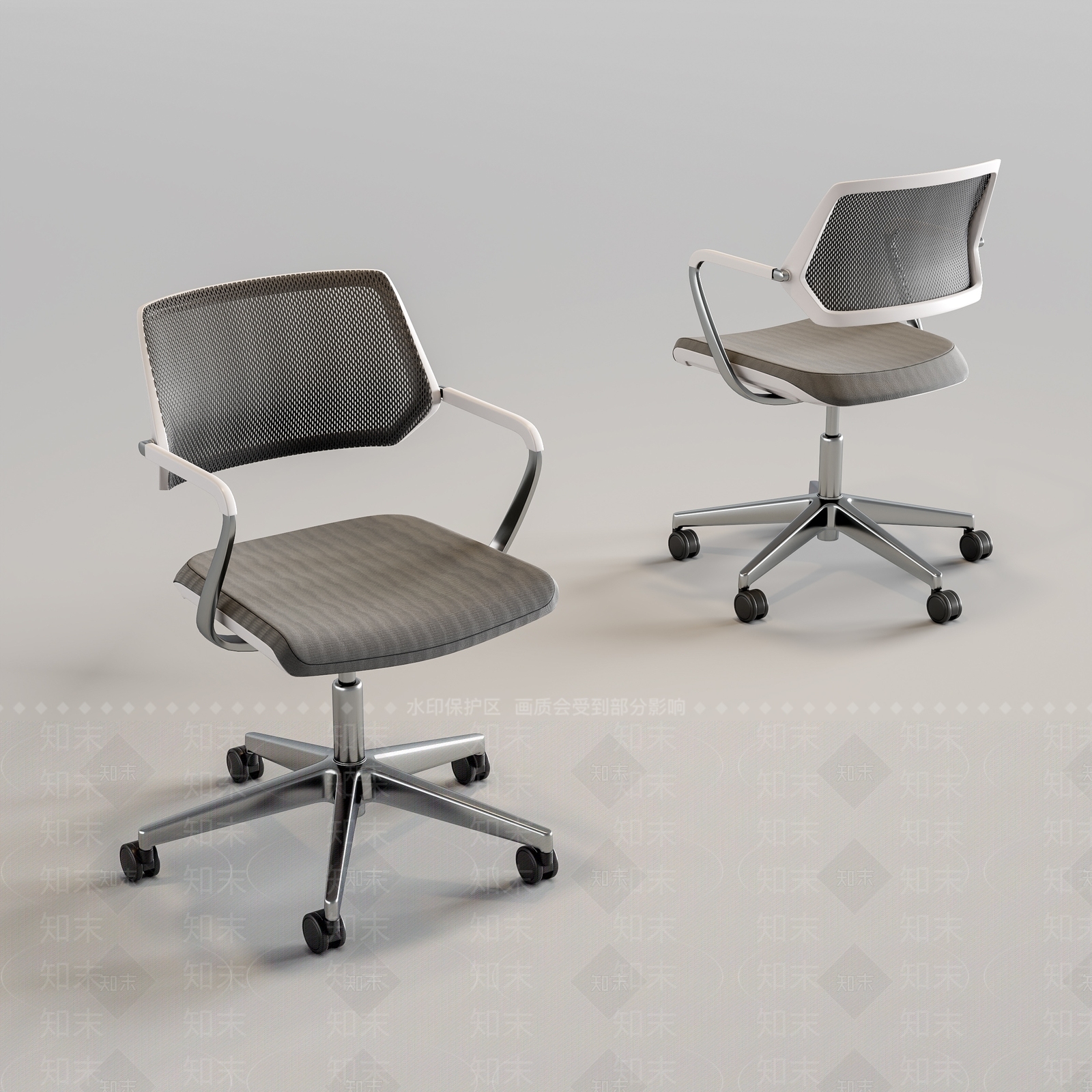 现代办公椅3D模型下载【ID:1196793058】
