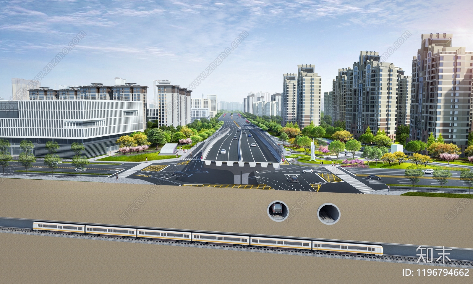 现代道路剖面下载【ID:1196794662】