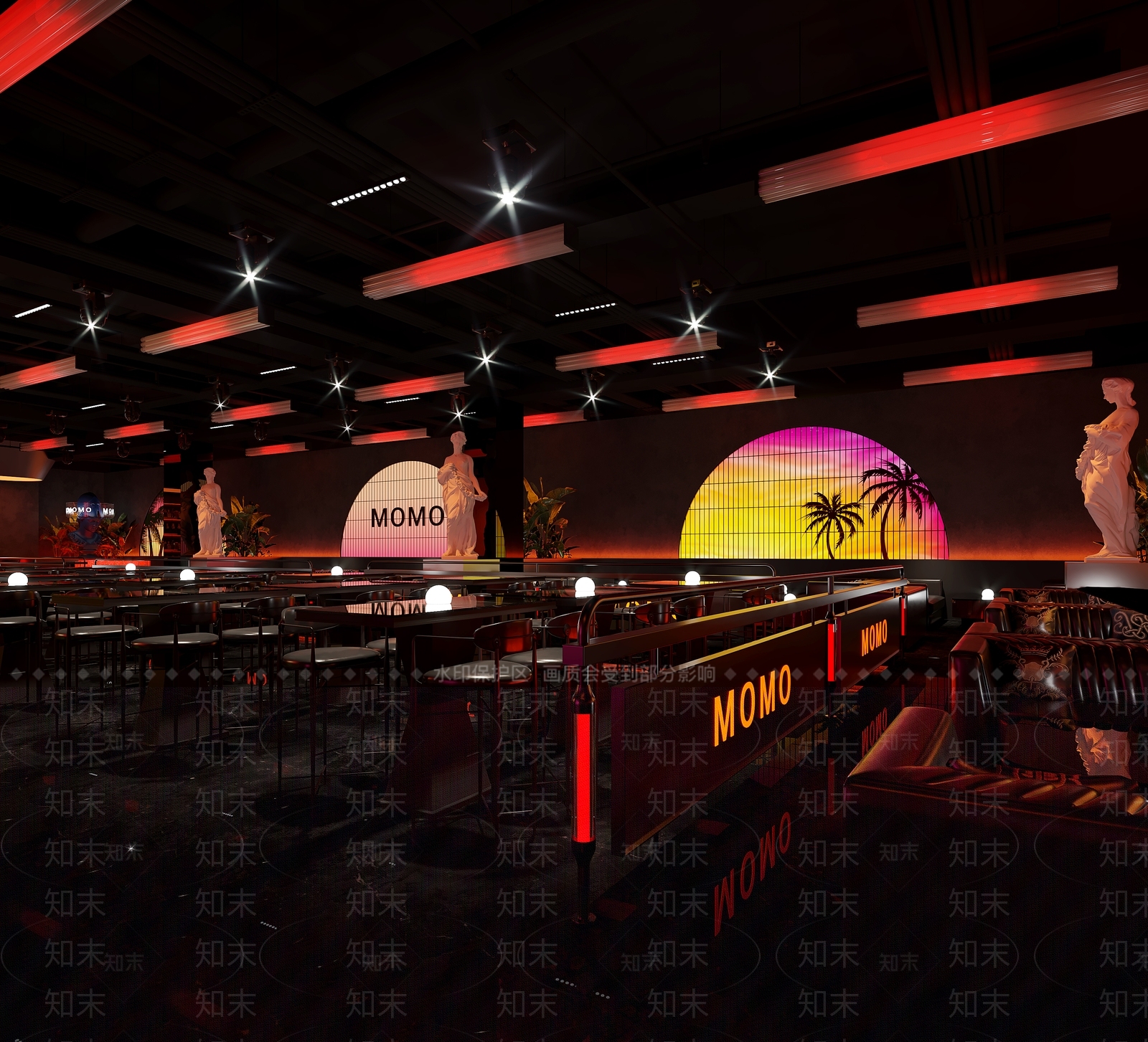 现代酒吧3D模型下载【ID:1196796000】