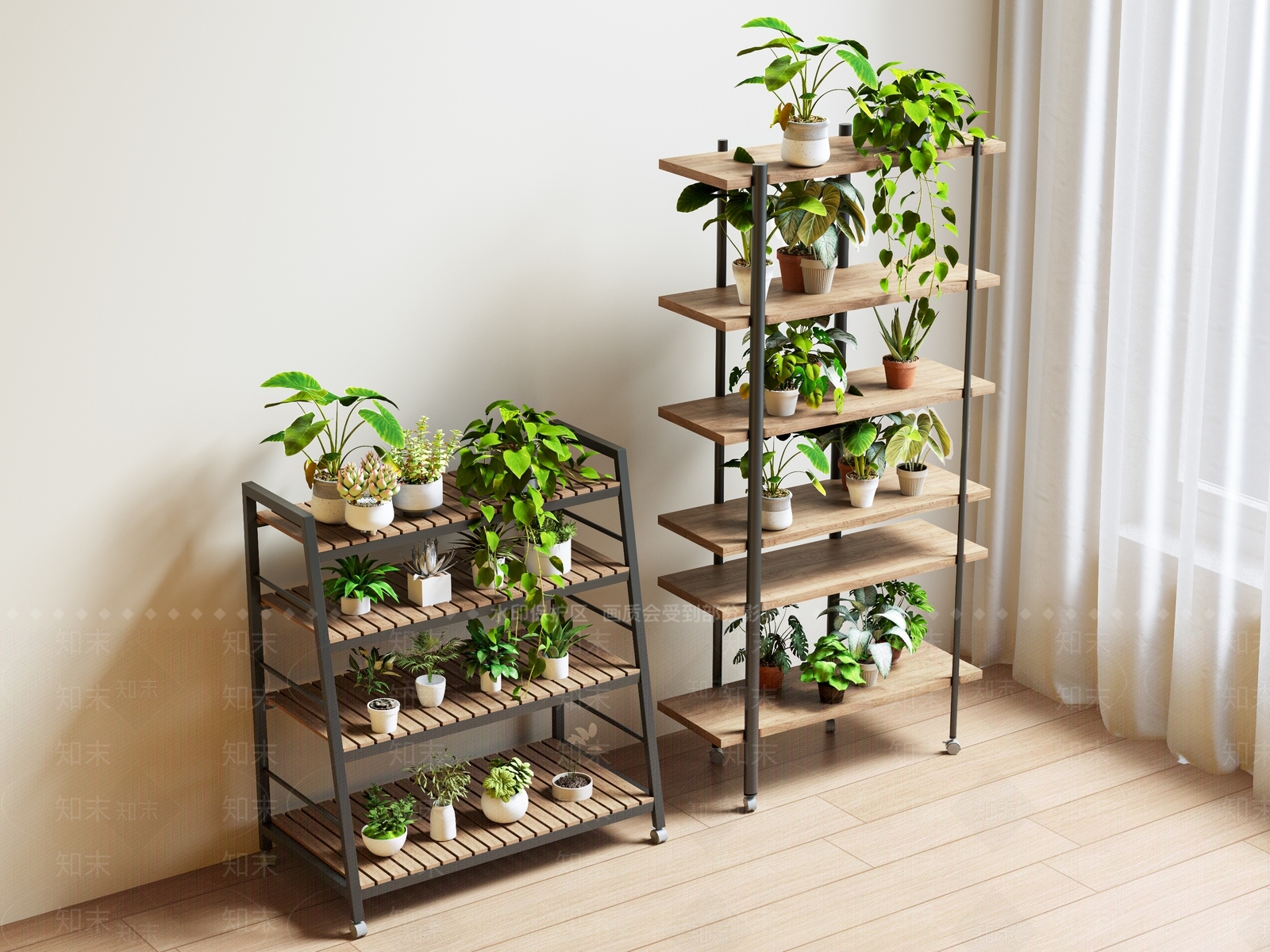 现代中古花架3D模型下载【ID:1196797632】