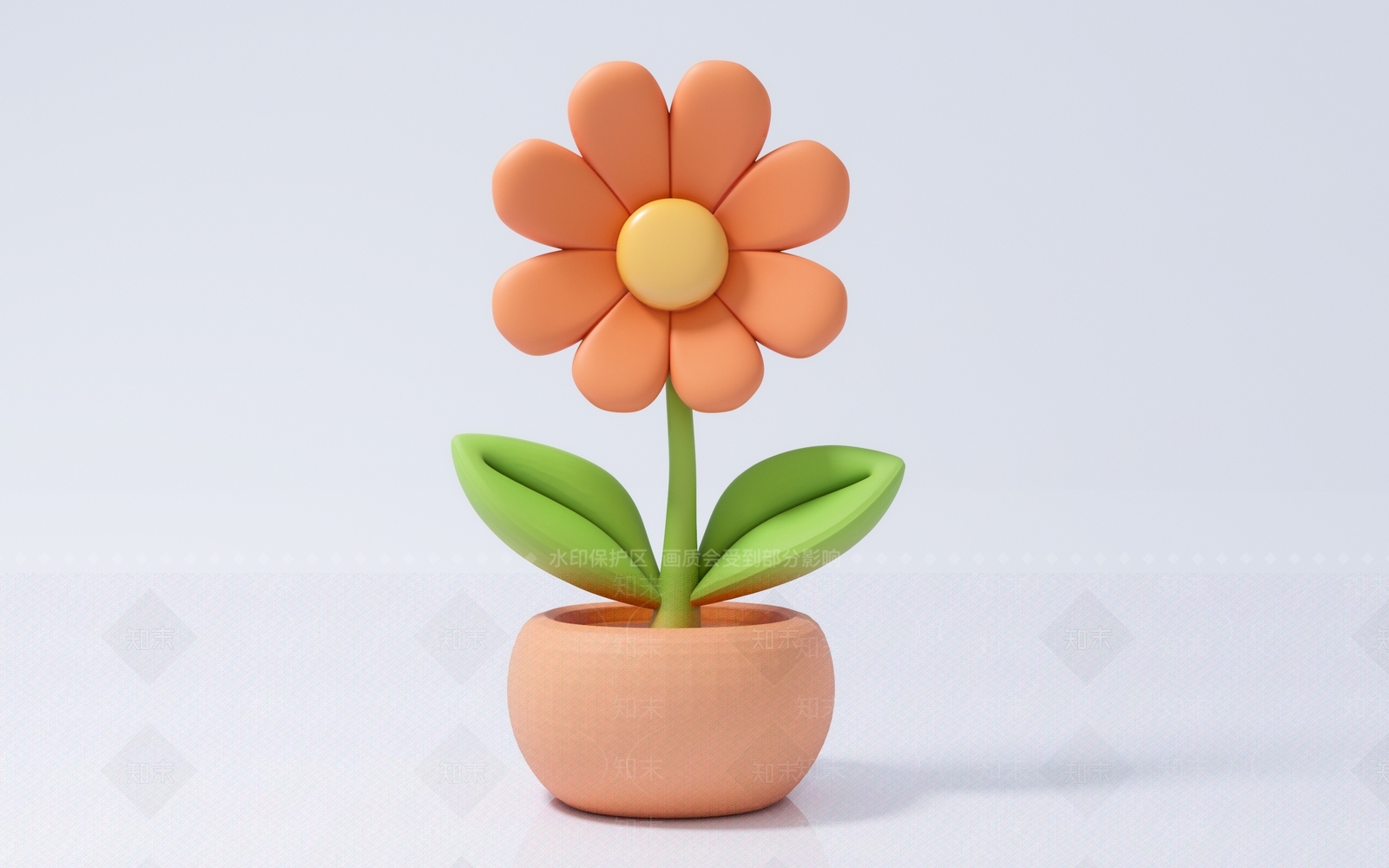 现代花盆3D模型下载【ID:1196798734】