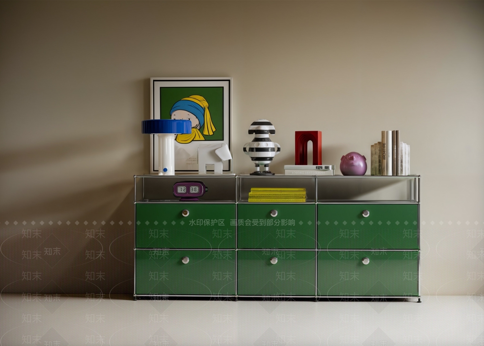 现代中古储物柜SU模型下载【ID:1196799658】